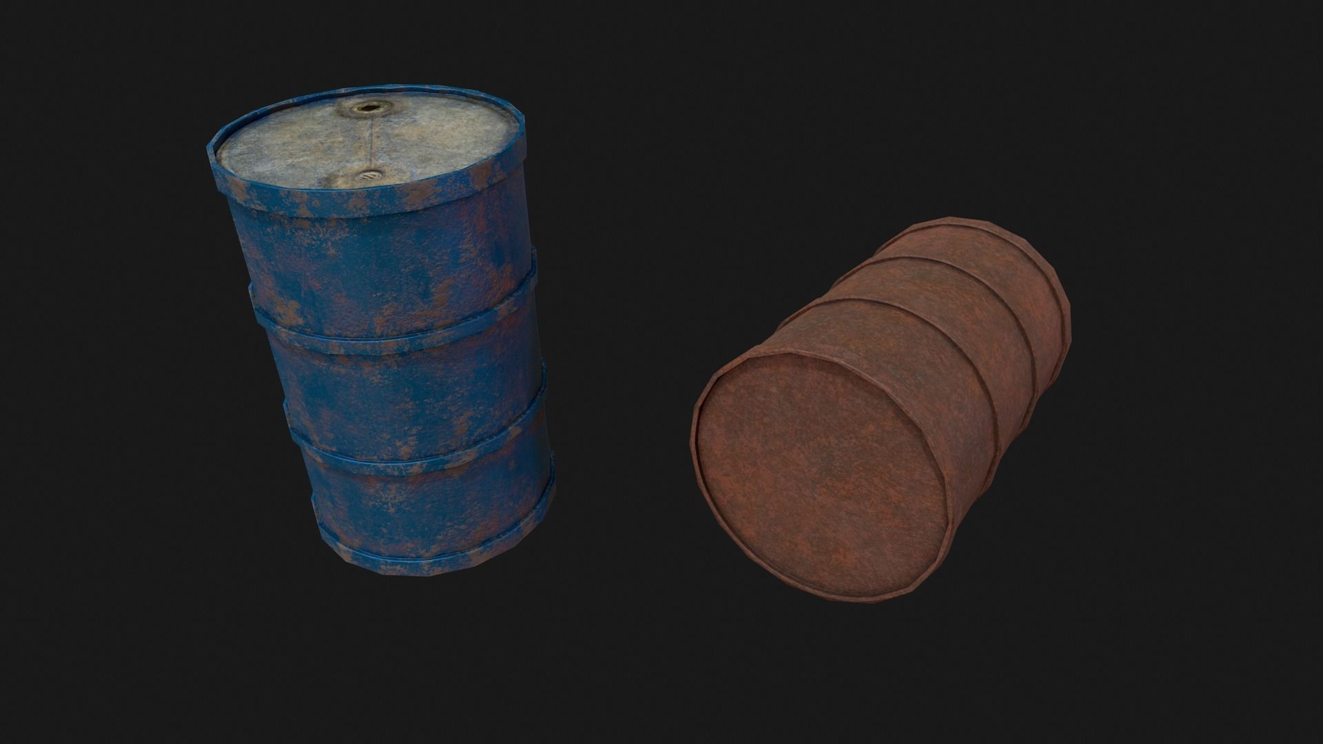 Urban City Props  Low-poly 3D model_9