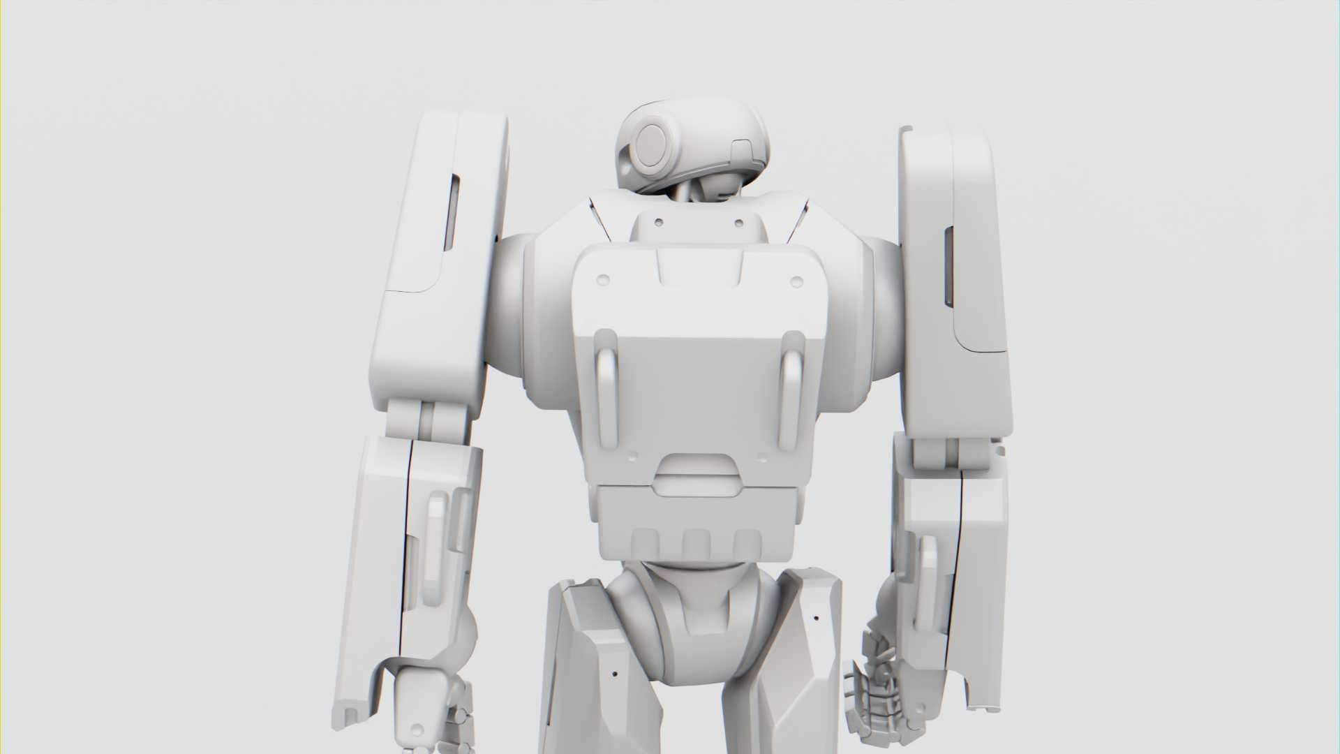 MECHA SOLDIER  RIGGED 3D model_33