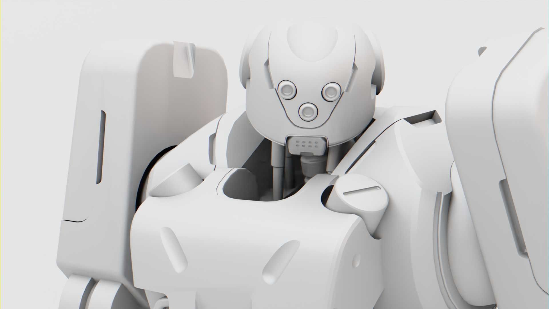 MECHA SOLDIER  RIGGED 3D model_31