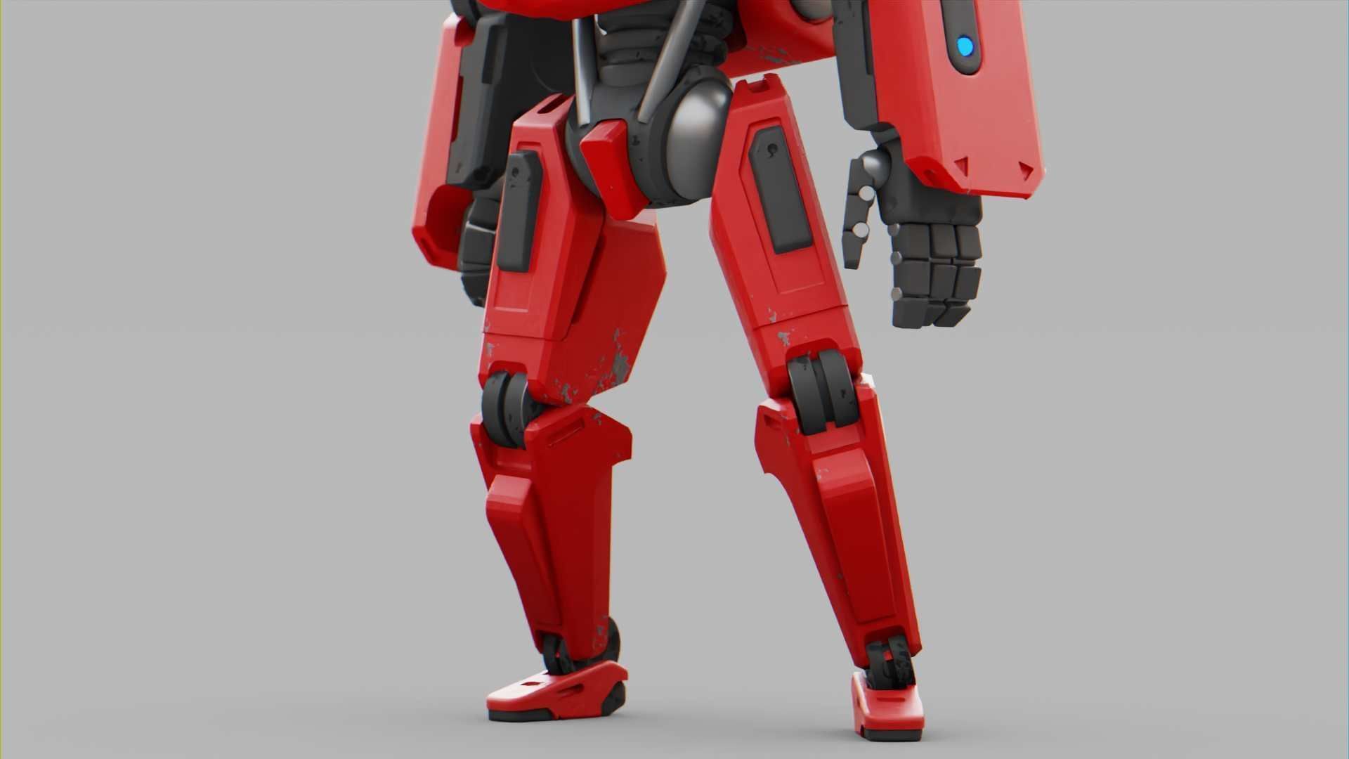 MECHA SOLDIER  RIGGED 3D model_20