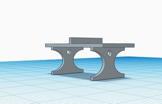 concrete ping pong table Scale H0 1-87 3D print model_1