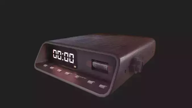 Alarm Clock 3D Model Low-poly 3D model