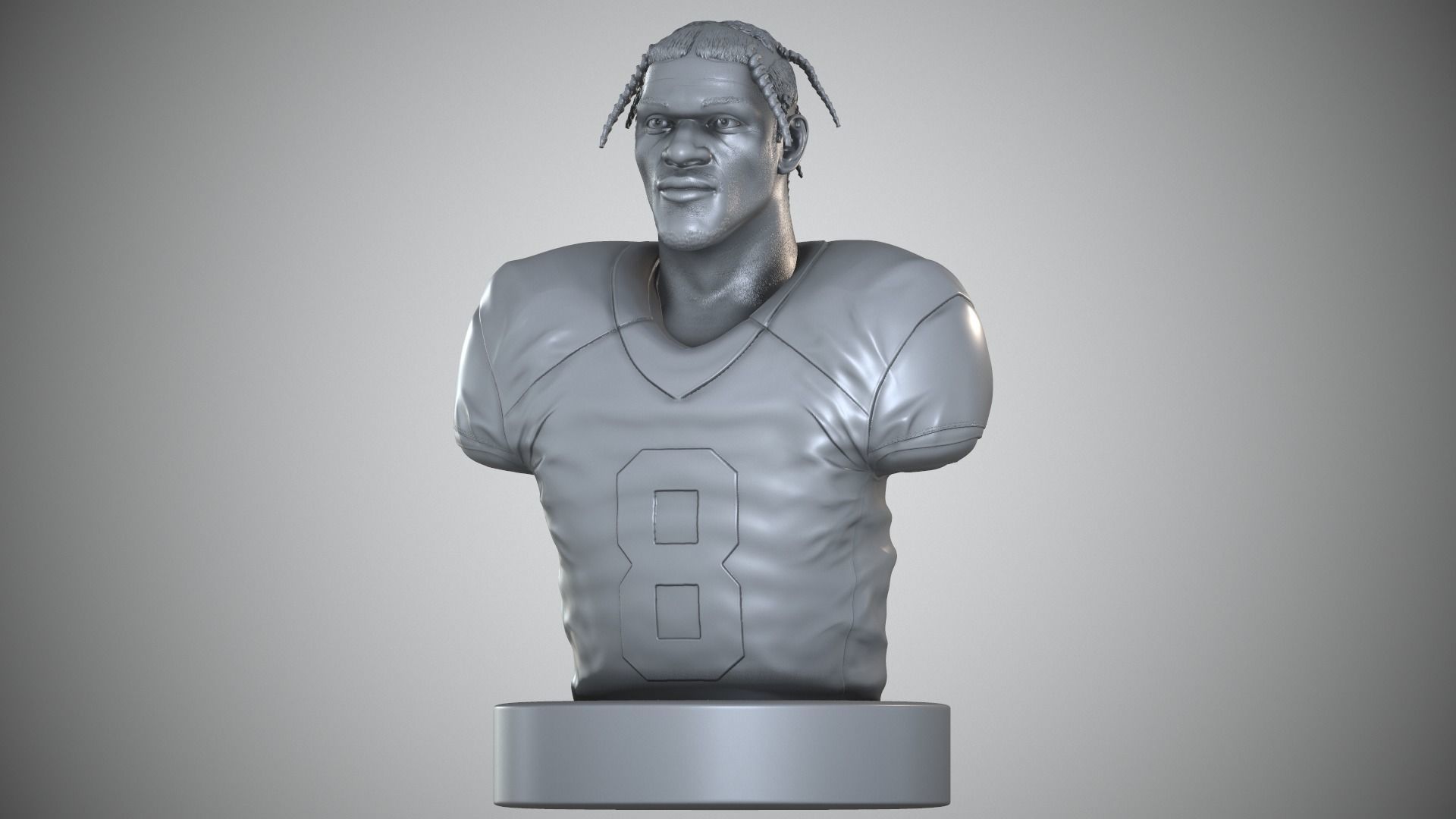 Lamar Jackson 3D print model_3