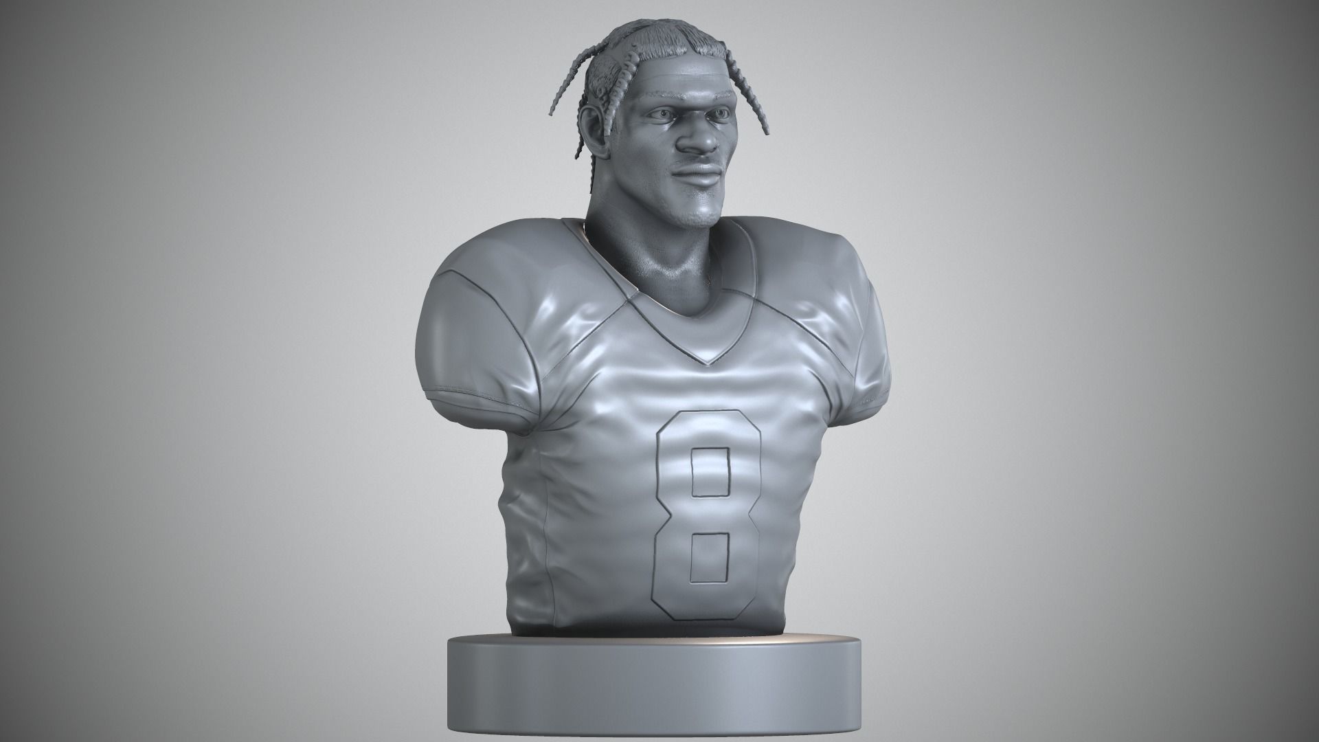 Lamar Jackson 3D print model_1