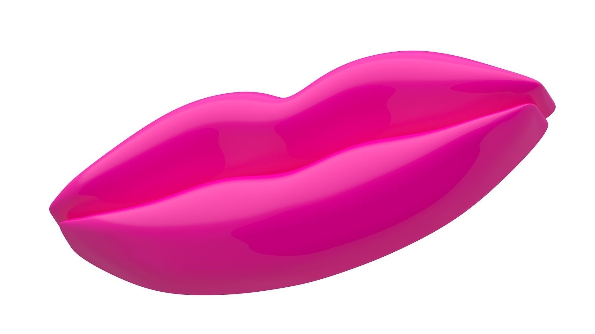 Lips Icon Pink 3D model | CGTrader