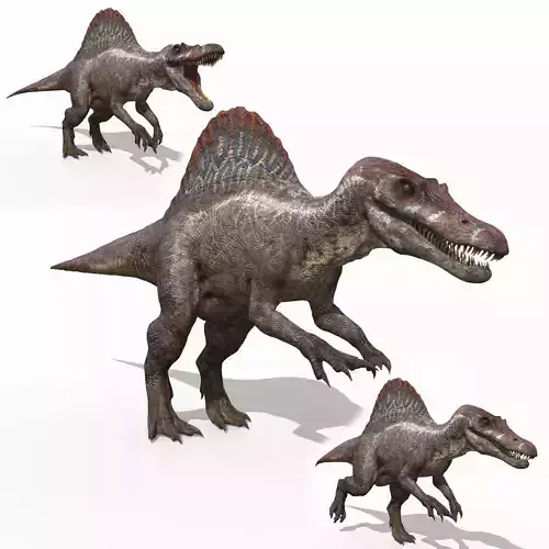 Suchomimus Mongolica - 8K animated JP3 Spinosaur 3D model