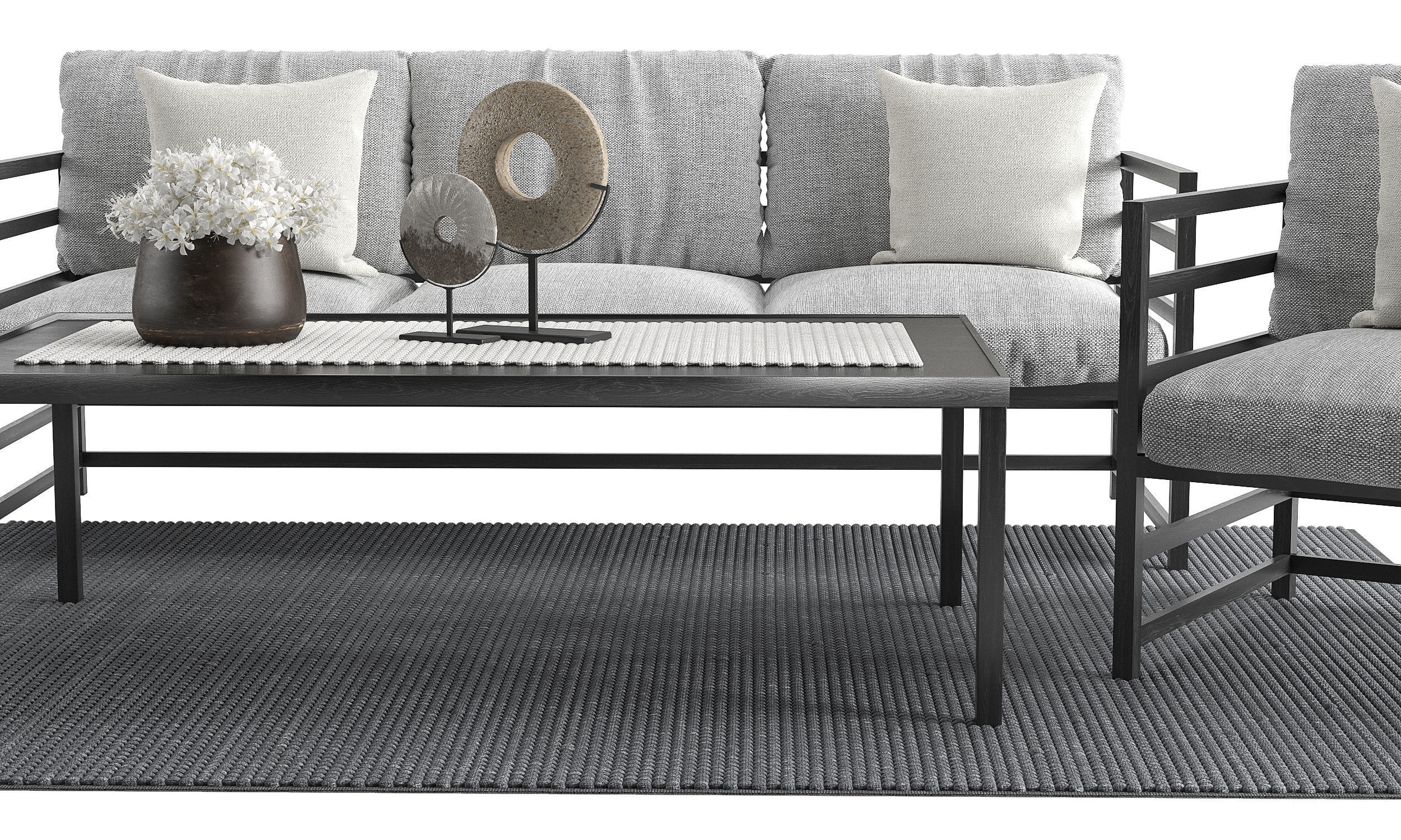 Bolzano Outdoor Loungeset 3D model_3