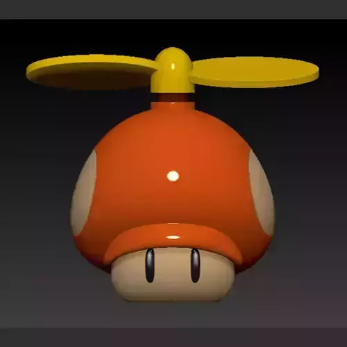 Mario Propeller Mushroom 3D print model