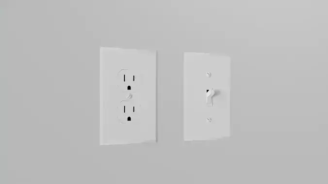 Light Switch and Wall Outlet