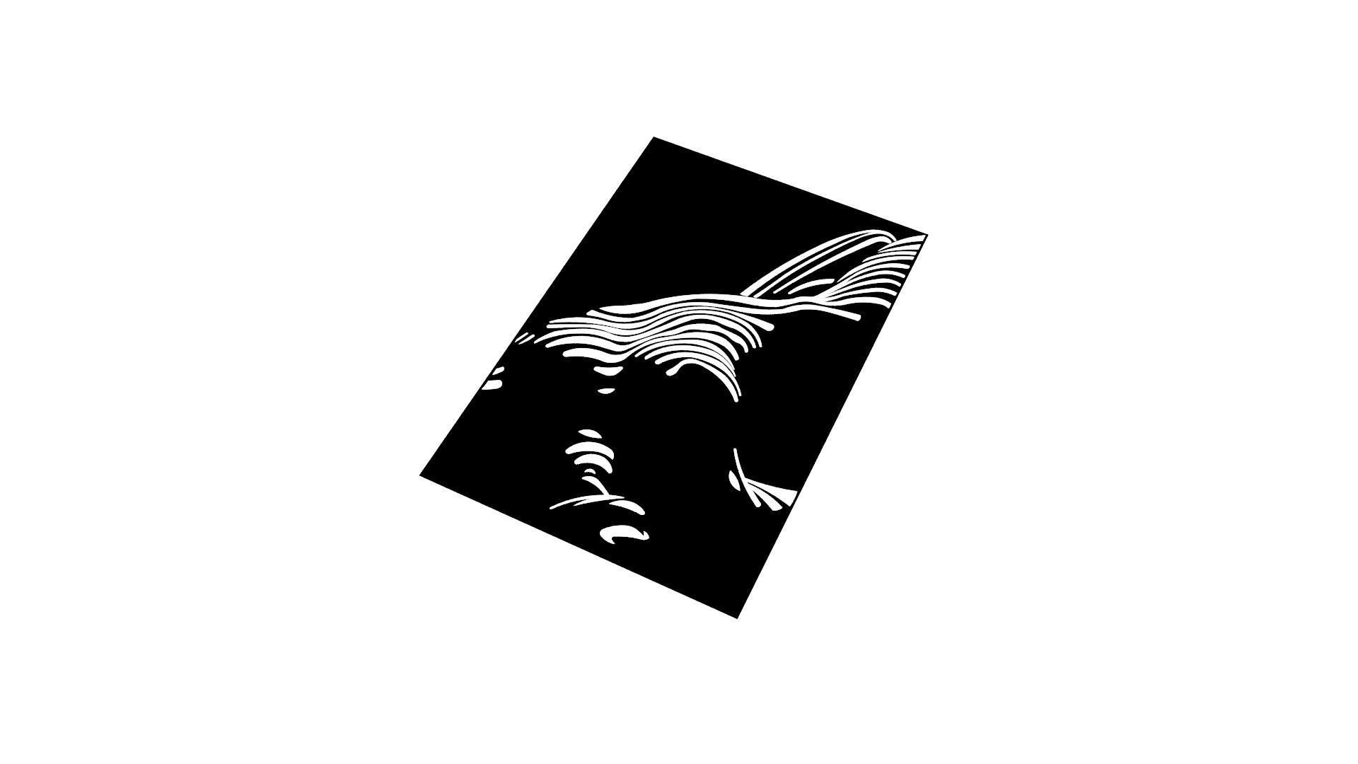 Girl in DXF for CNC cutting 3D print model_1