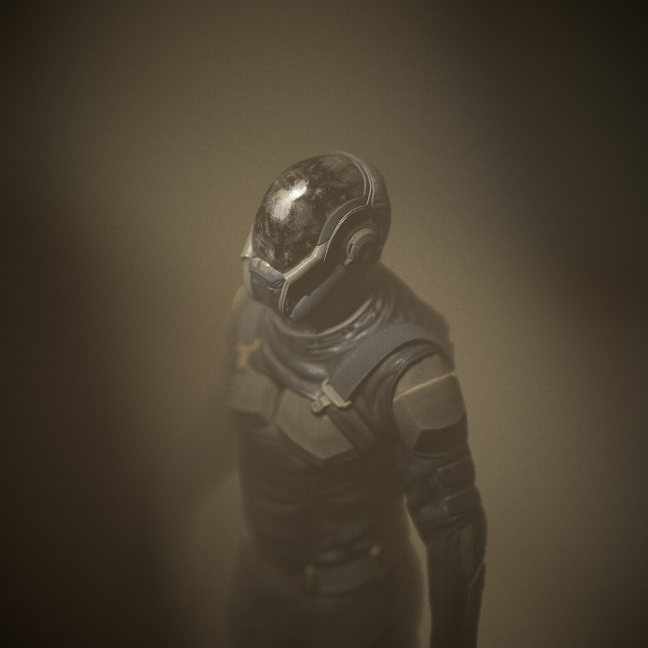 Desert Soldier Low-poly 3D model_13