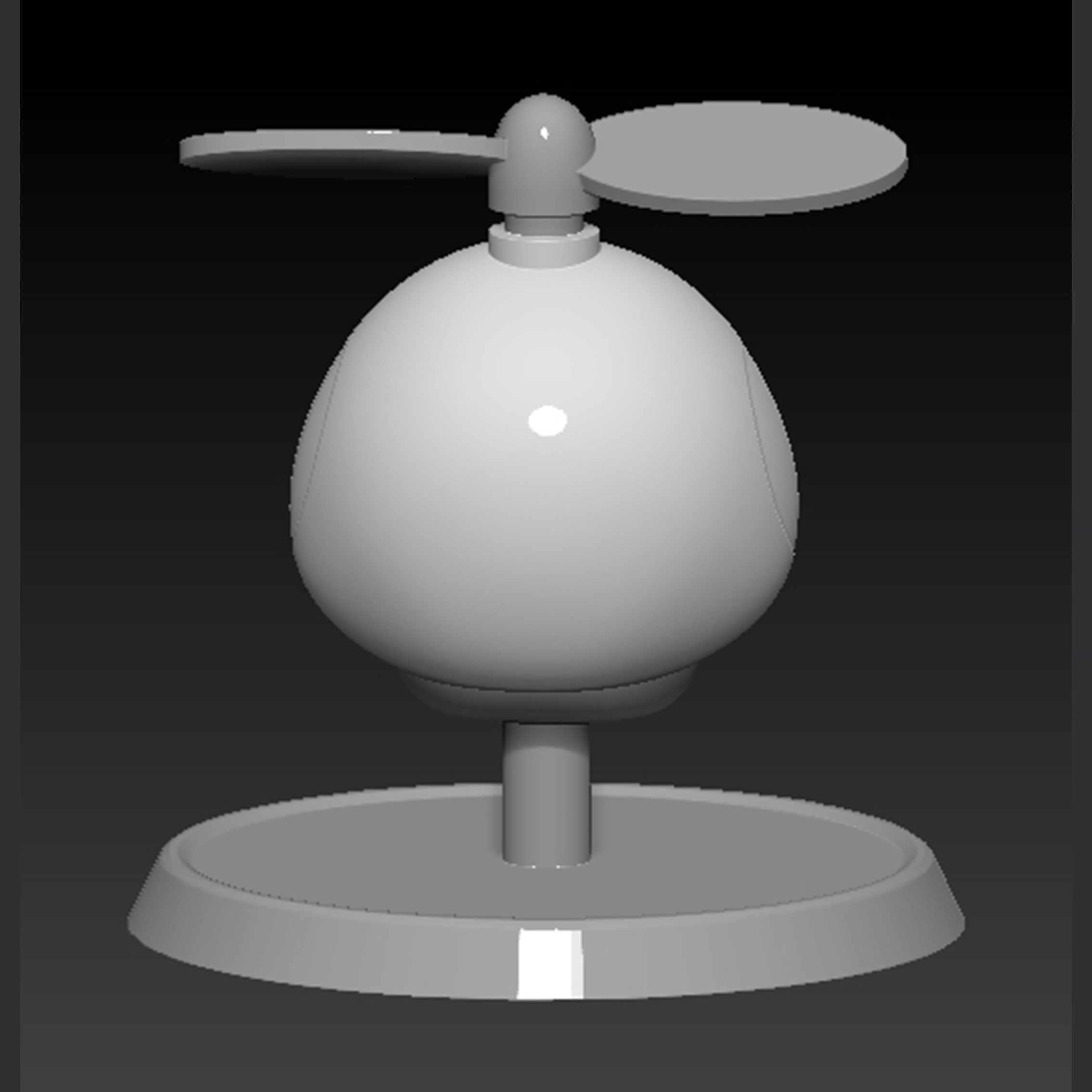 Mario Propeller Mushroom Based 3D print model_10