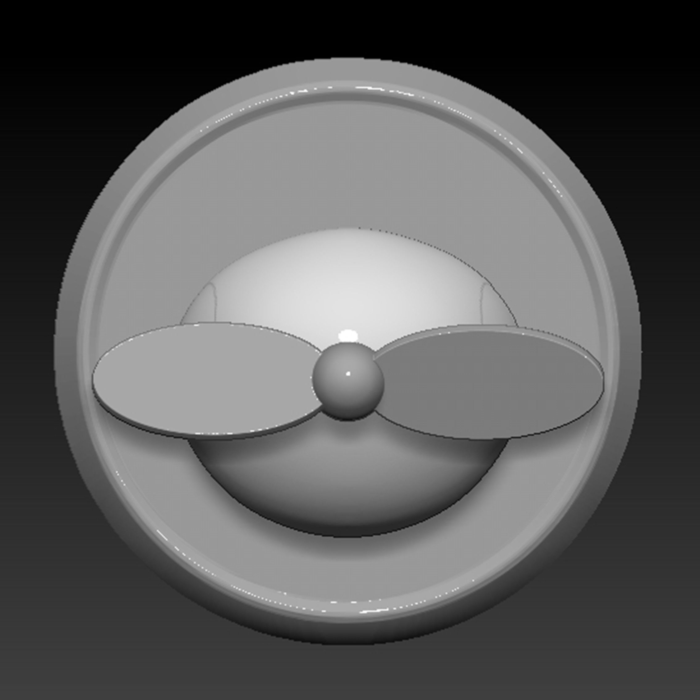 Mario Propeller Mushroom Based 3D print model_14