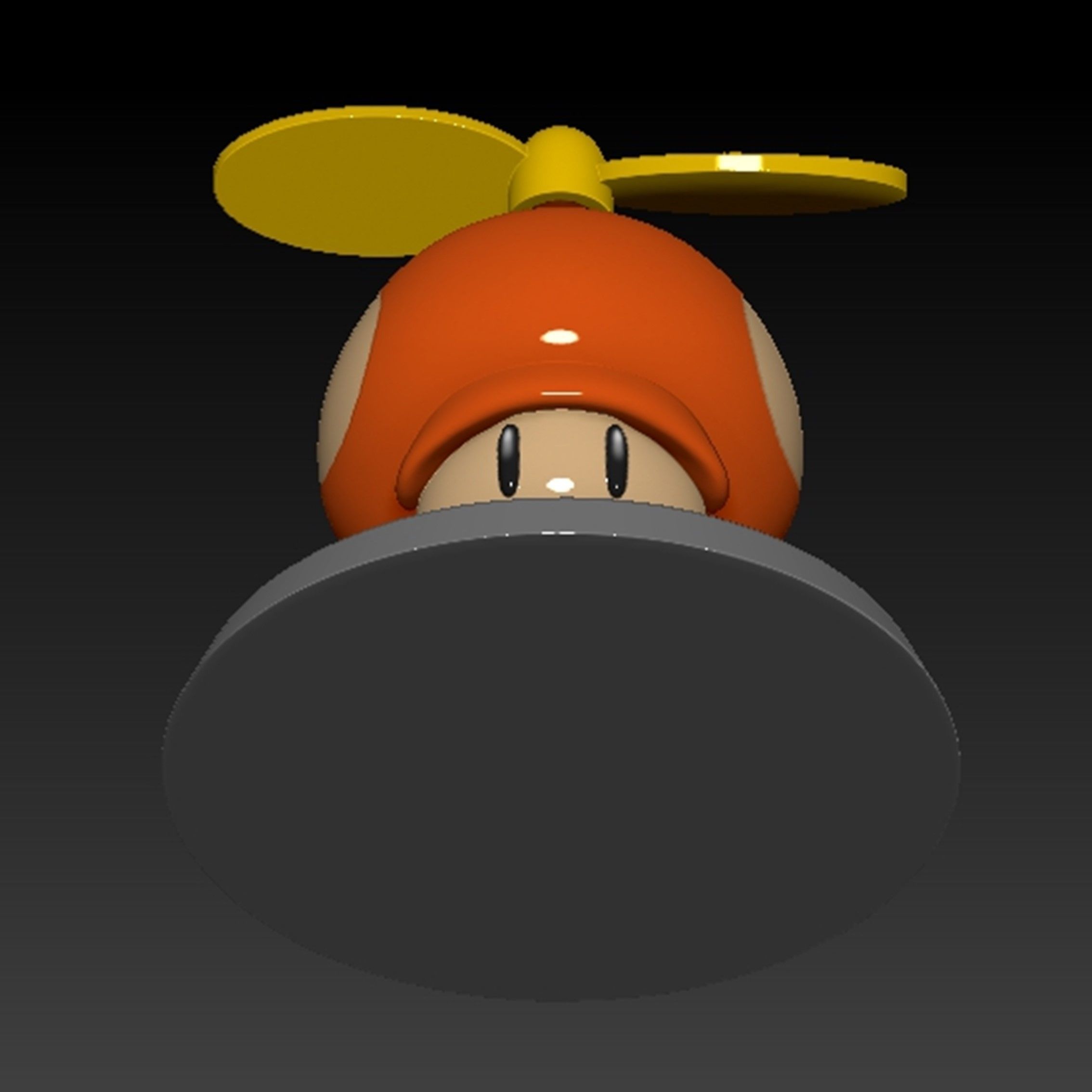 Mario Propeller Mushroom Based 3D print model_15