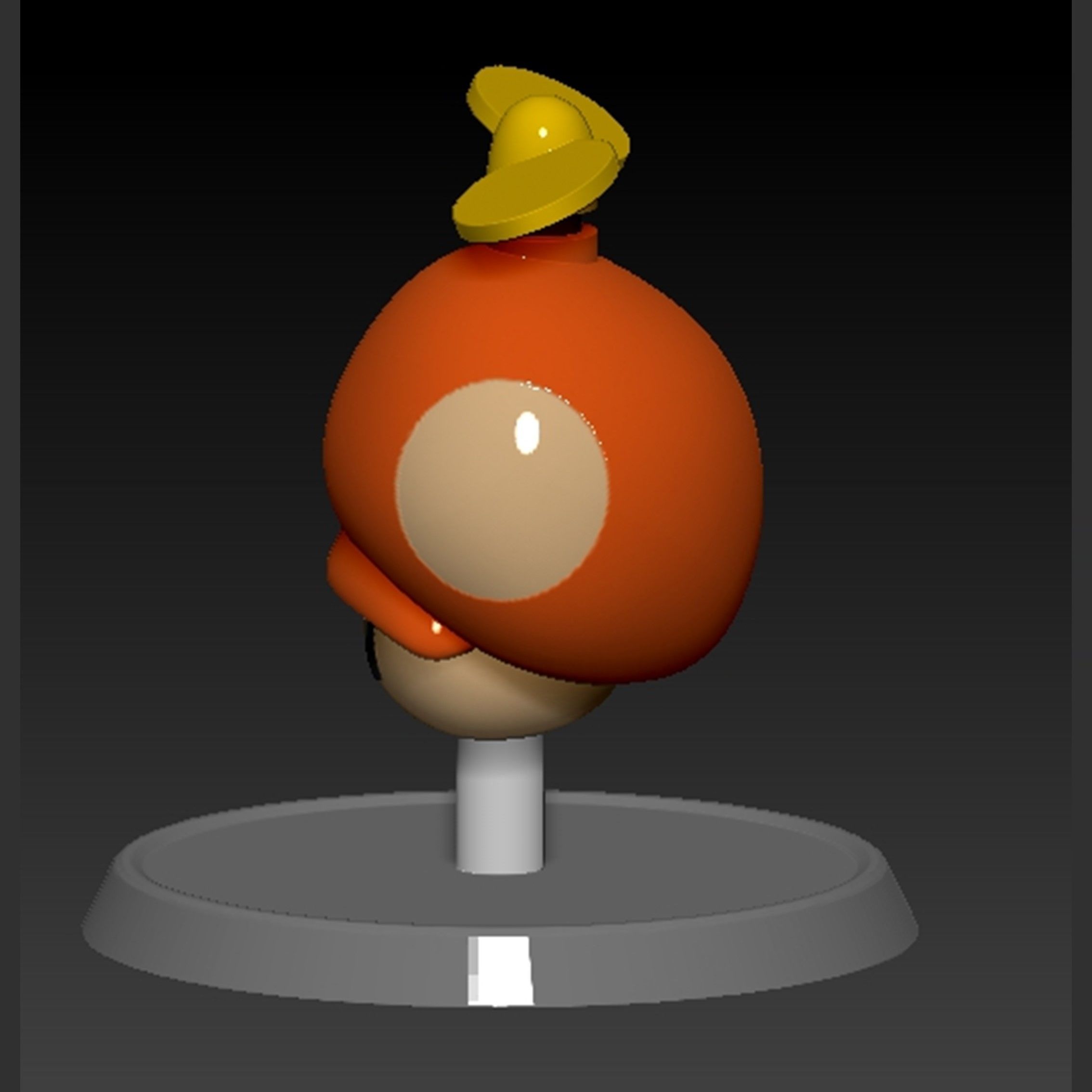 Mario Propeller Mushroom Based 3D print model_5