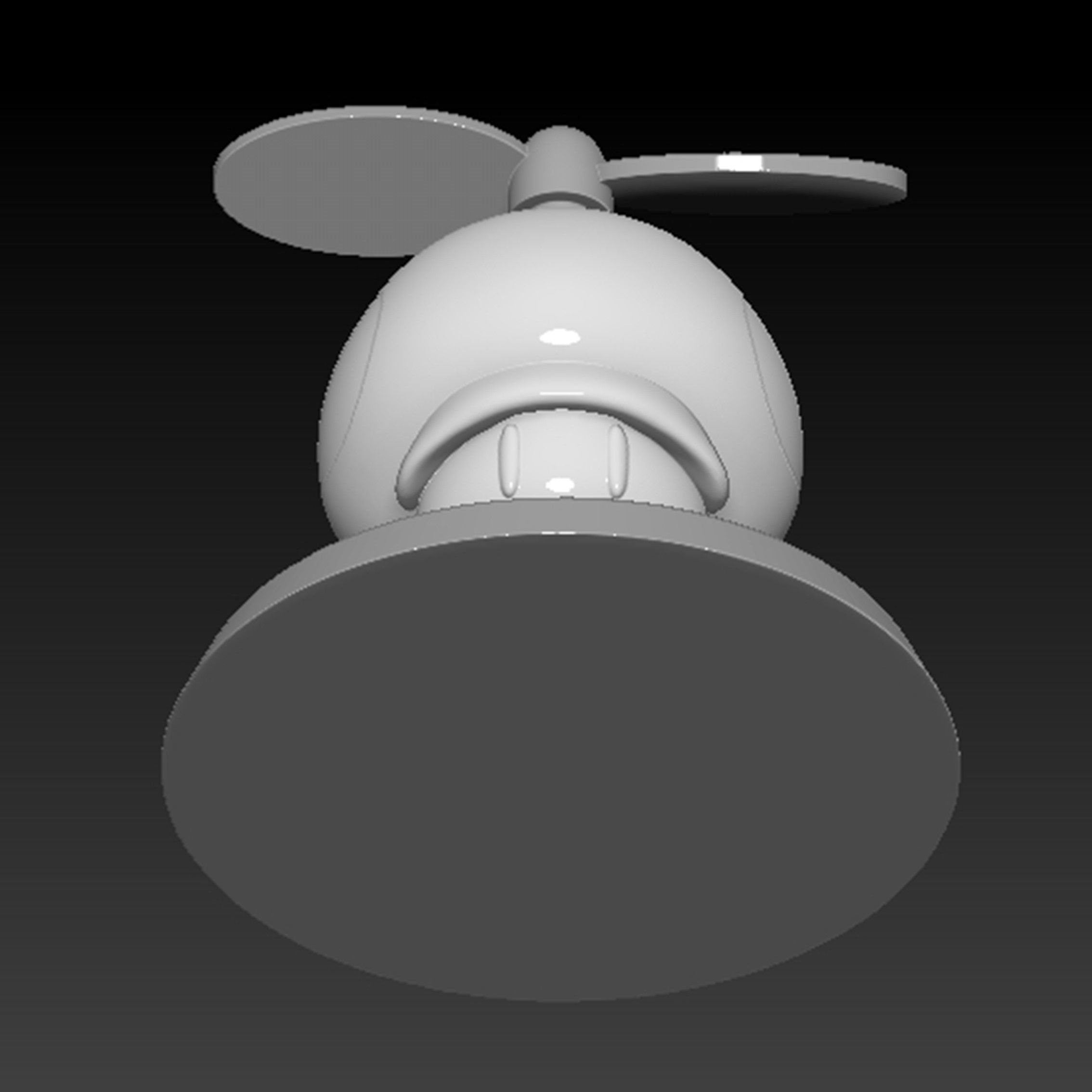 Mario Propeller Mushroom Based 3D print model_16