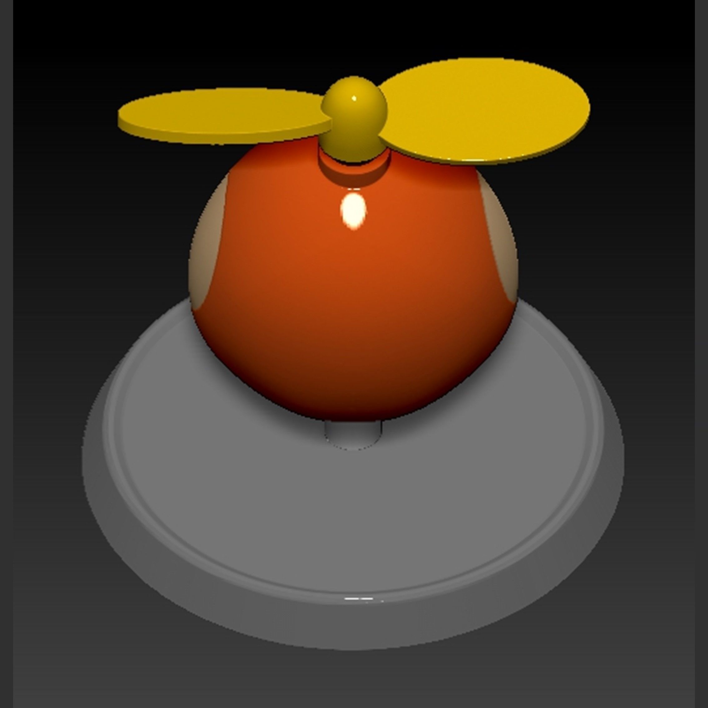 Mario Propeller Mushroom Based 3D print model_11