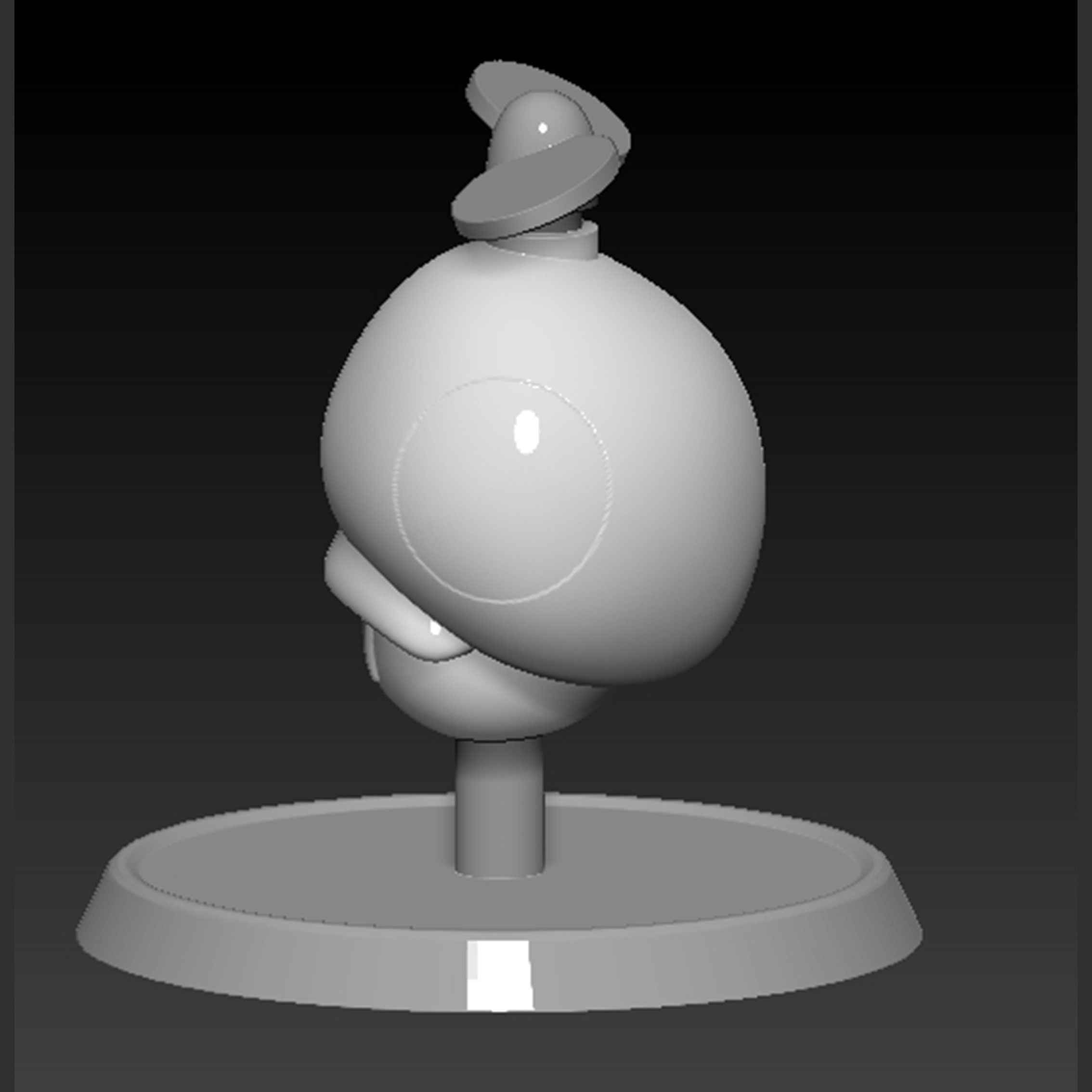 Mario Propeller Mushroom Based 3D print model_6