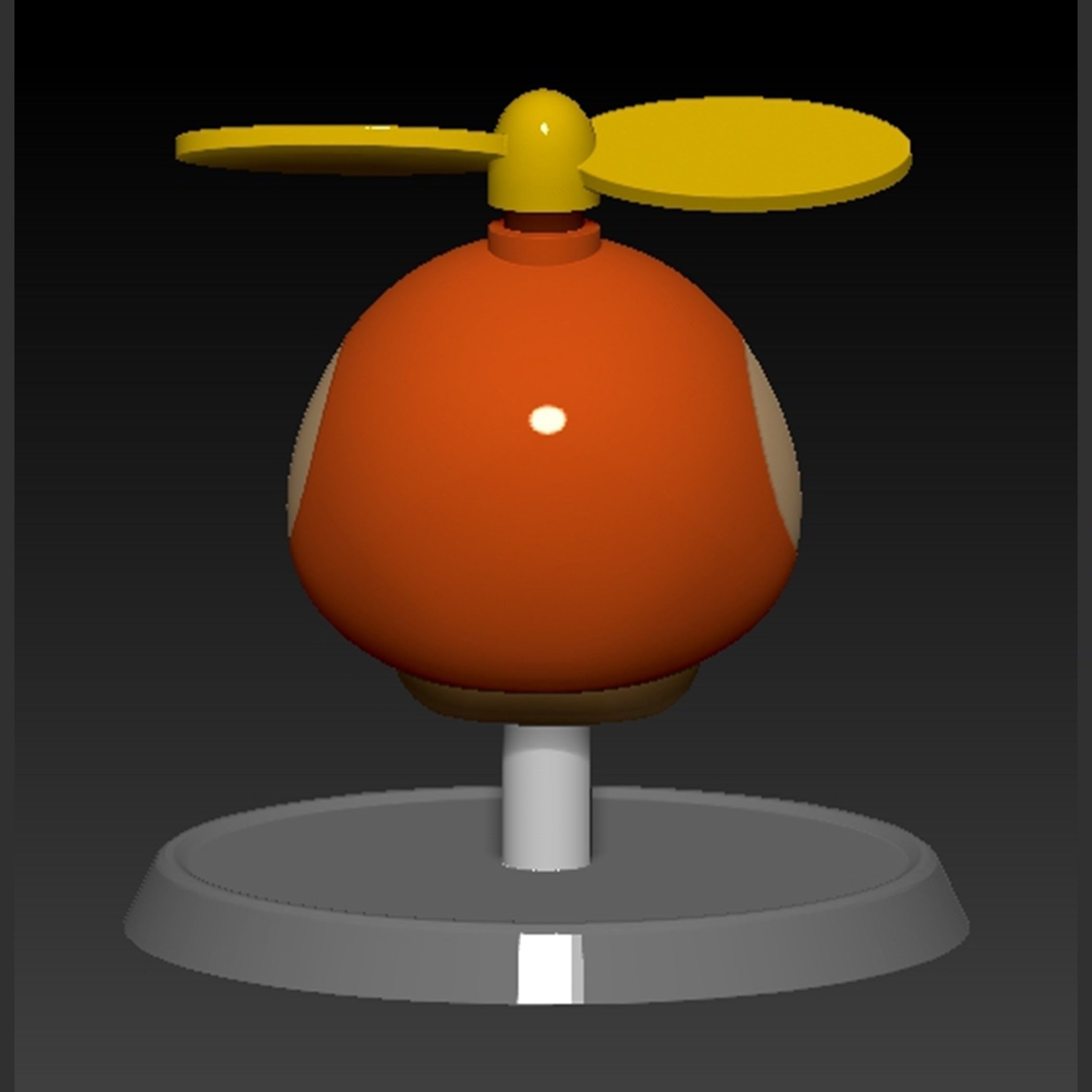 Mario Propeller Mushroom Based 3D print model_9
