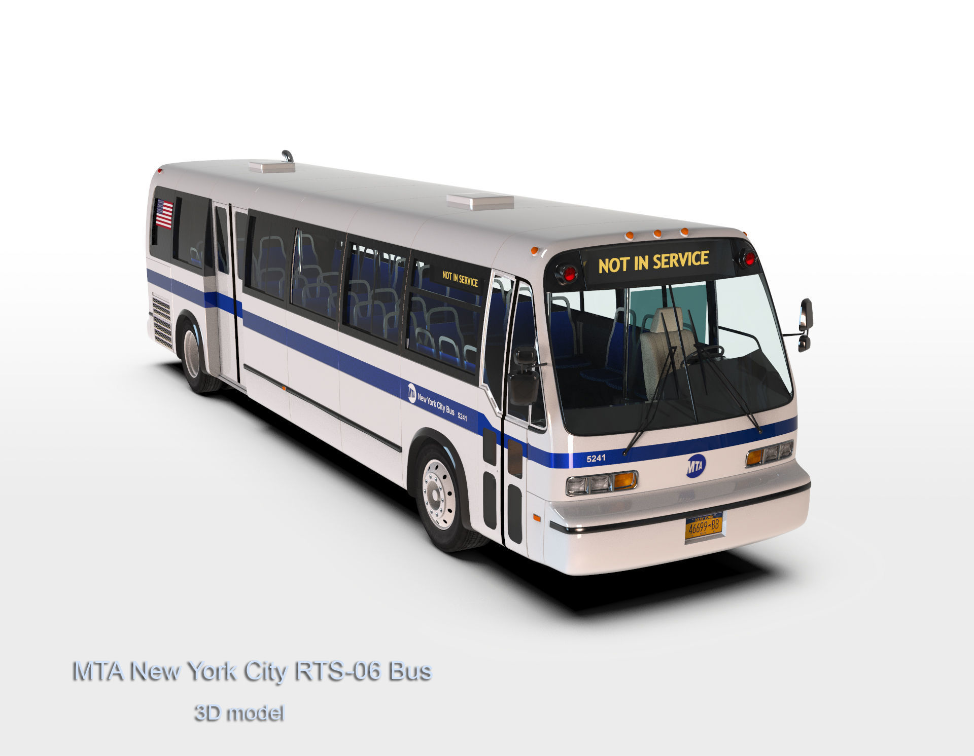 MTA New York City RTS-06 Bus 3D model_1