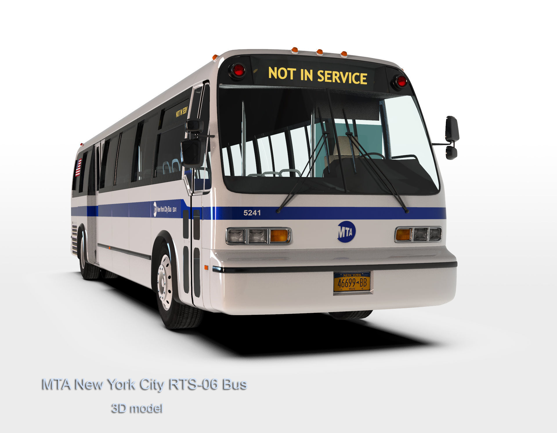 MTA New York City RTS-06 Bus 3D model_2