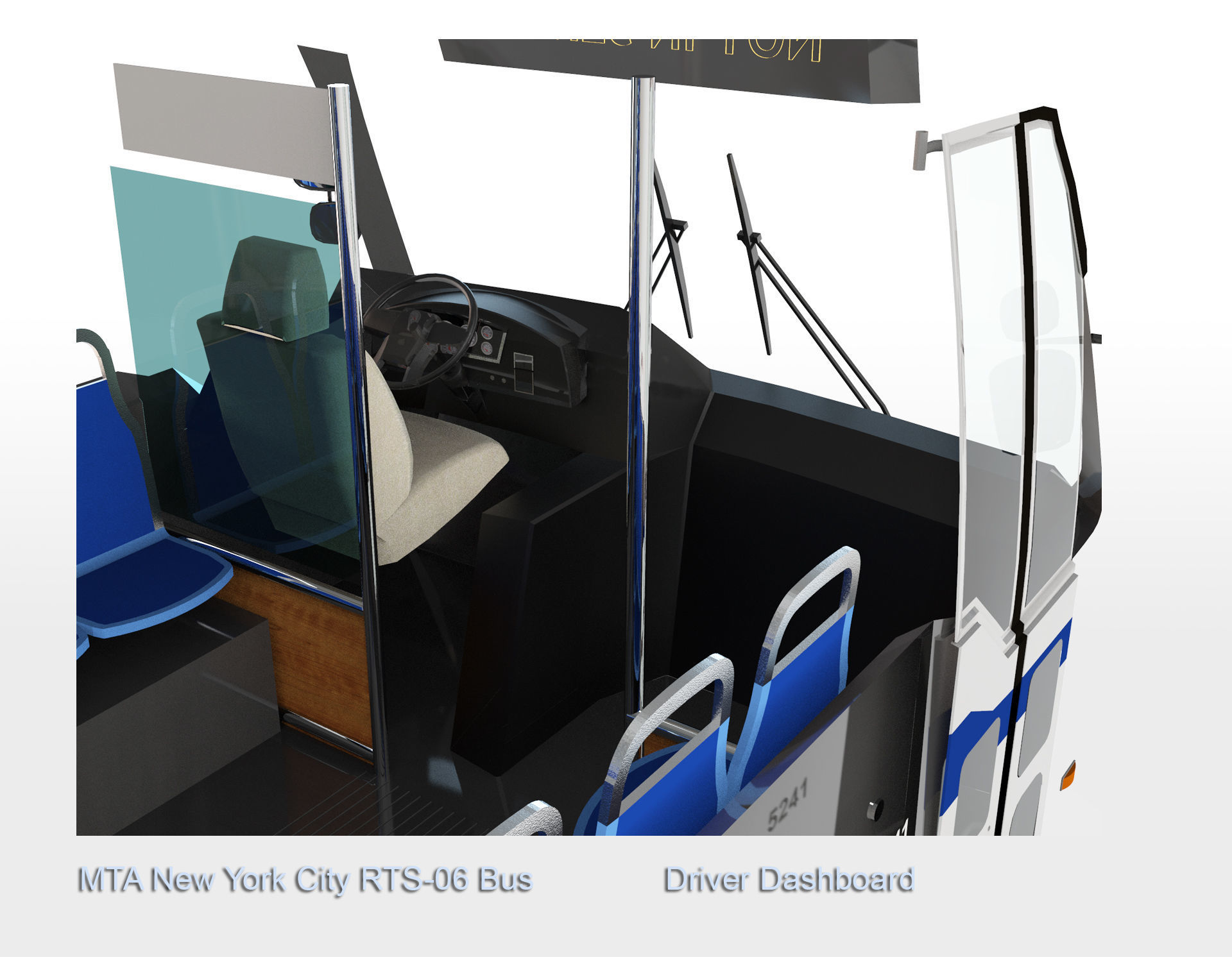 MTA New York City RTS-06 Bus 3D model_11
