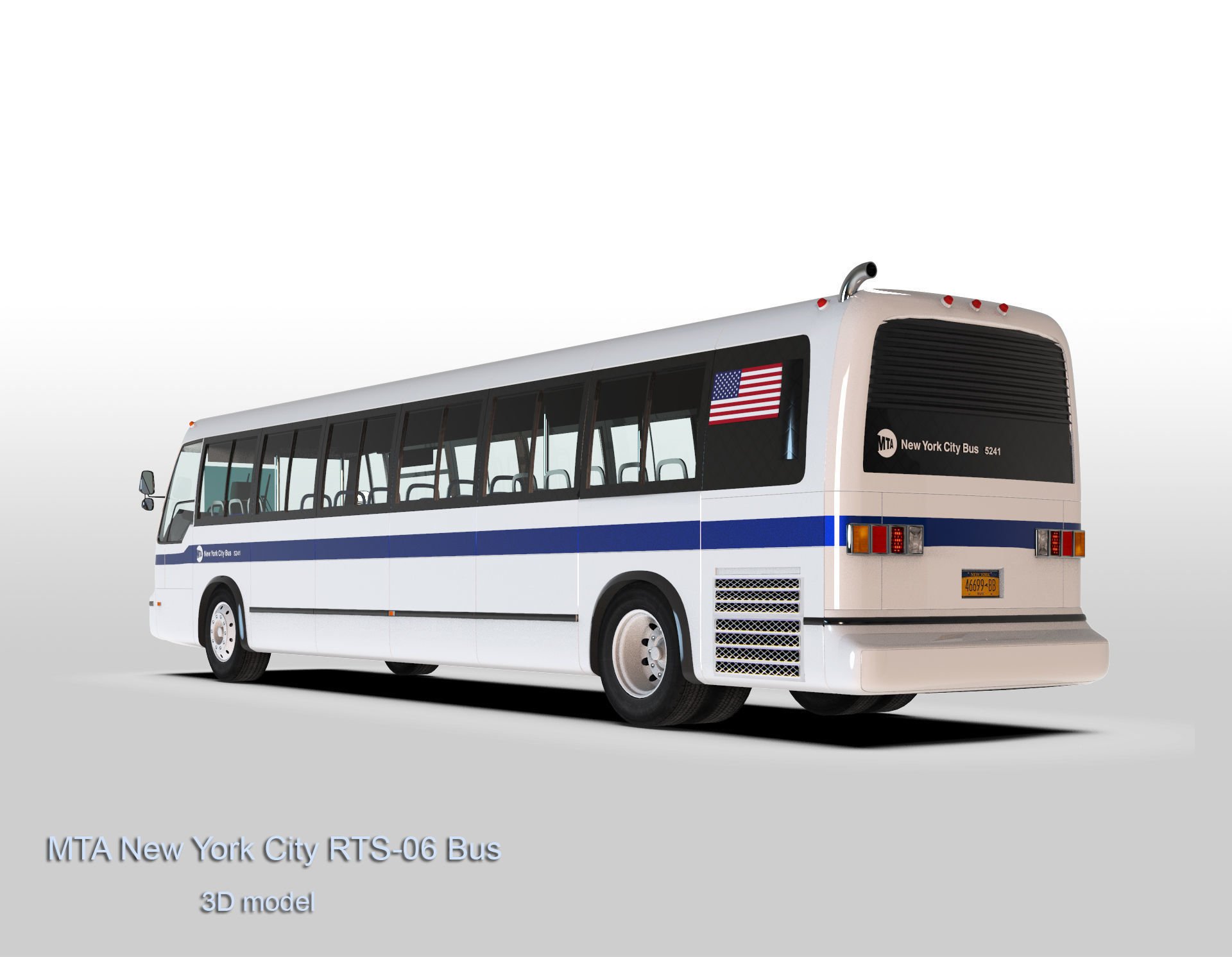 MTA New York City RTS-06 Bus 3D model_8
