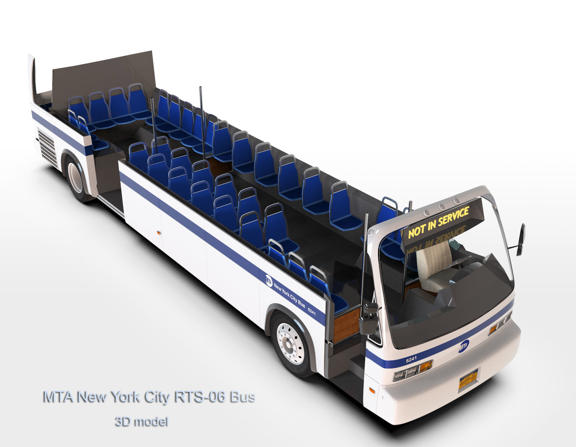 MTA New York City RTS-06 Bus 3D model_9