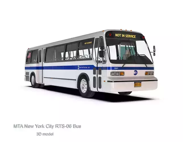 MTA New York City RTS-06 Bus 3D model