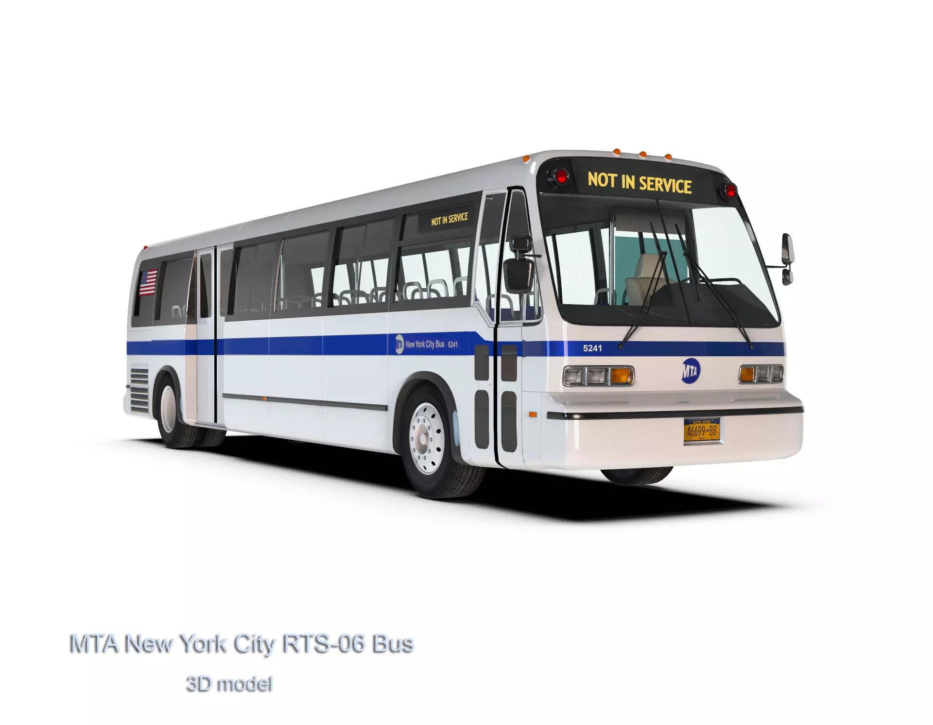 MTA New York City RTS-06 Bus 3D model_0