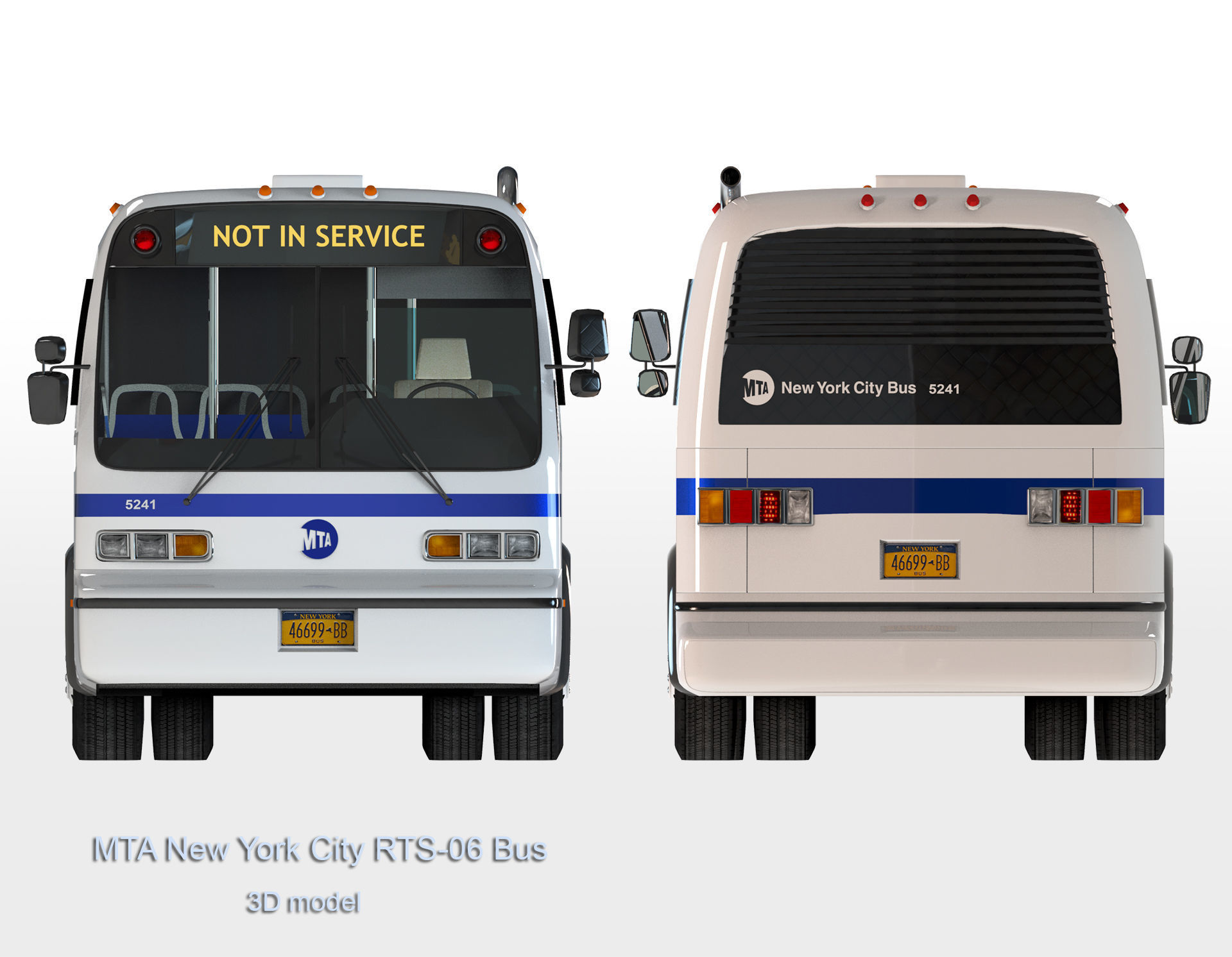 MTA New York City RTS-06 Bus 3D model_5