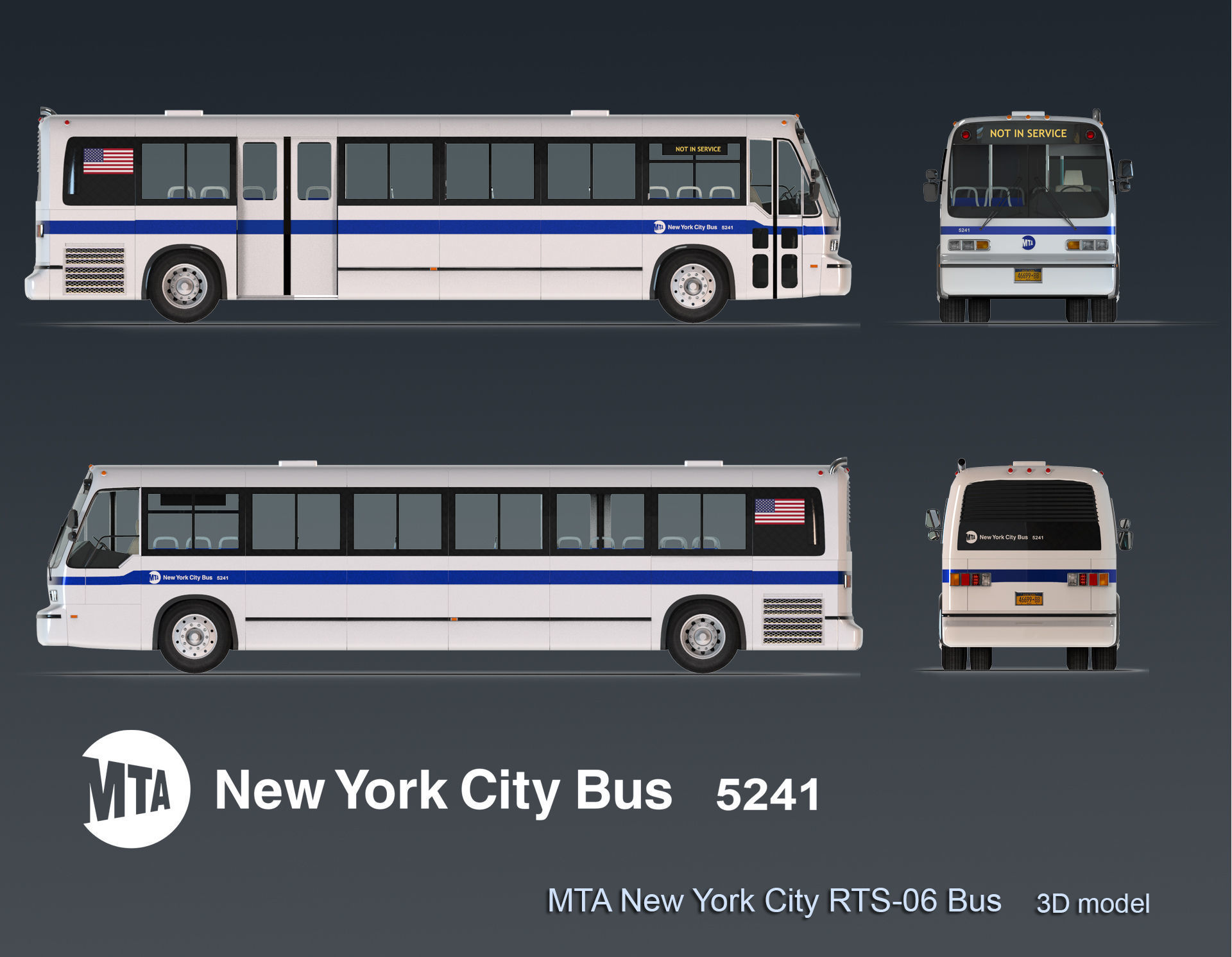 MTA New York City RTS-06 Bus 3D model_6