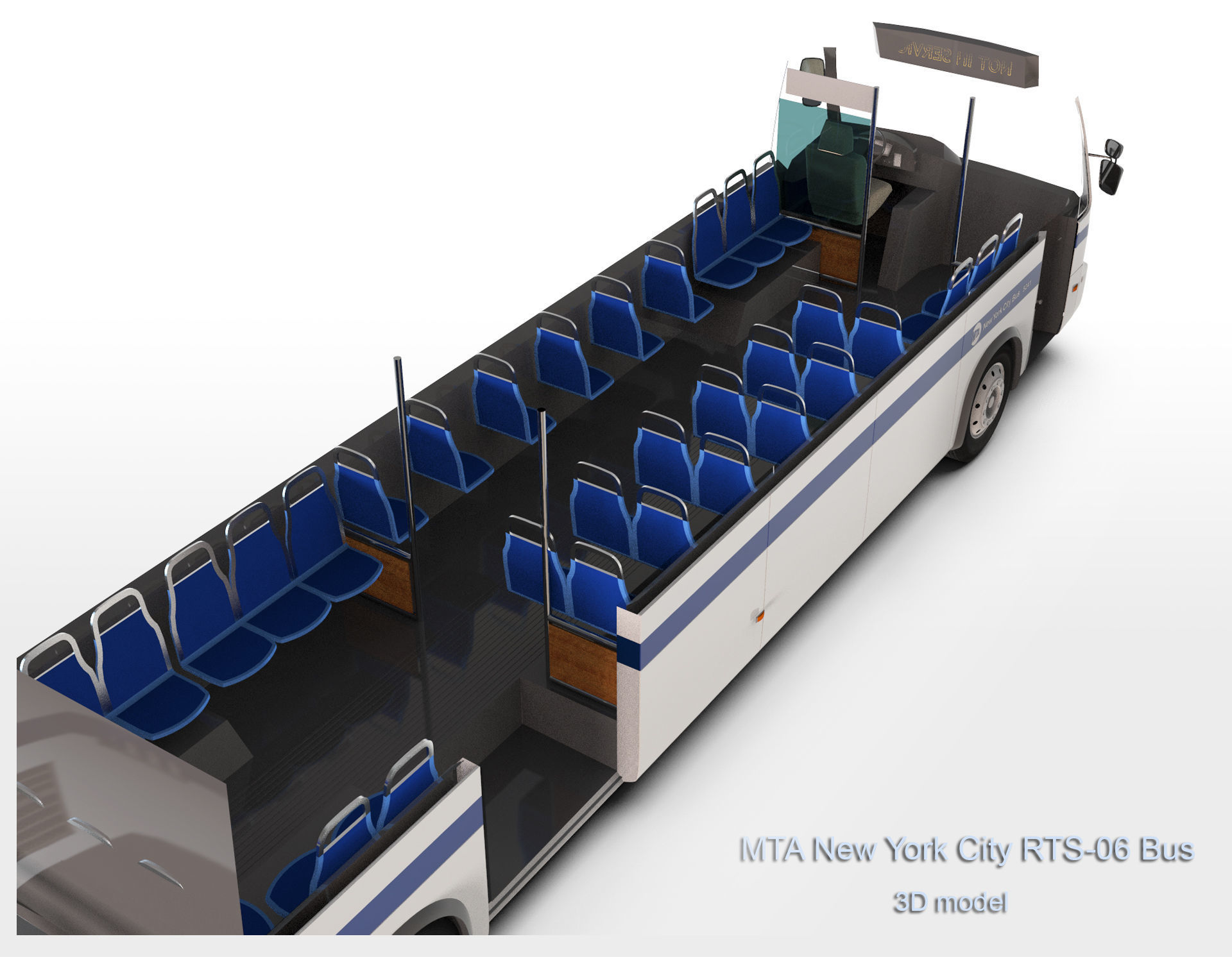 MTA New York City RTS-06 Bus 3D model_10