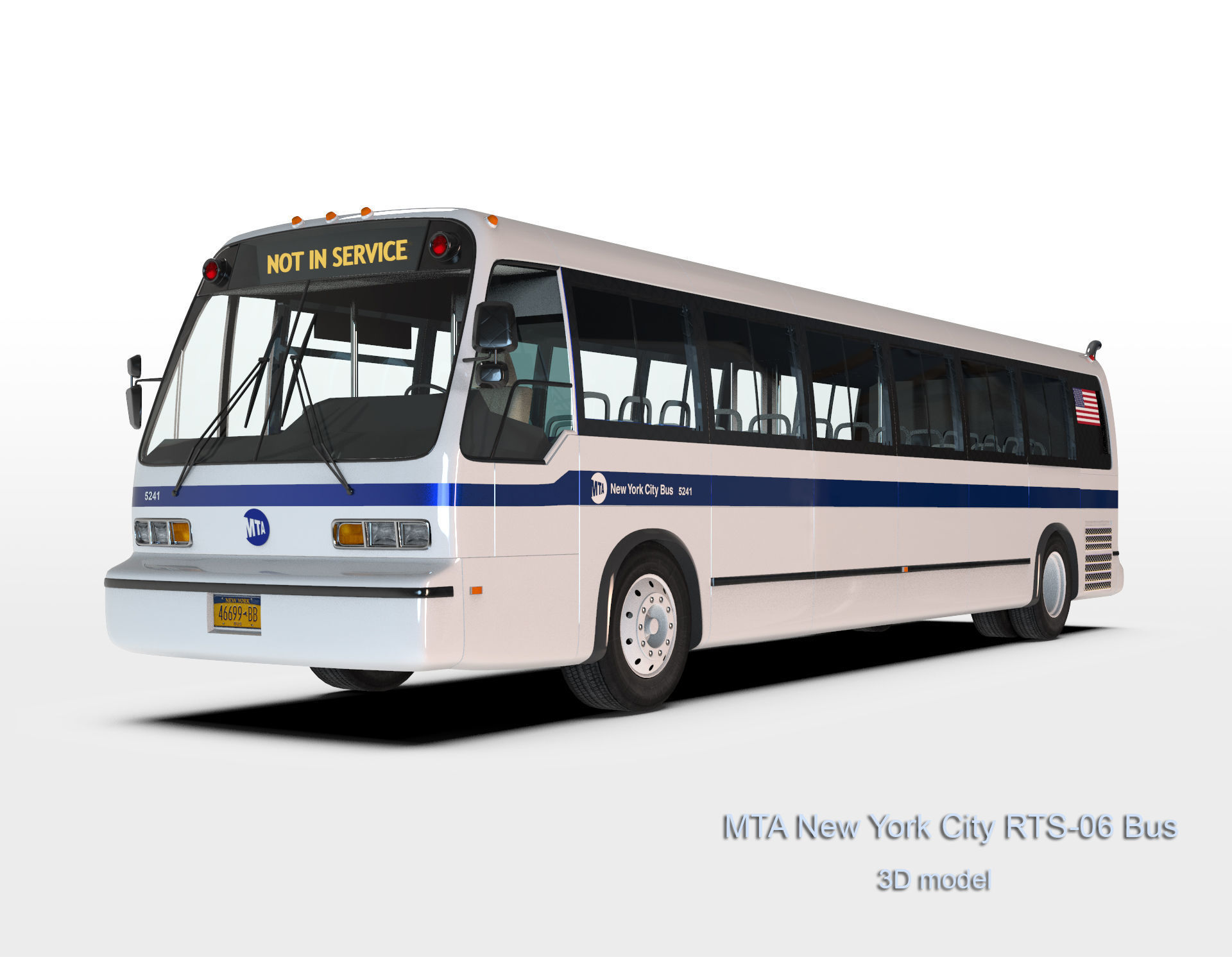 MTA New York City RTS-06 Bus 3D model_4