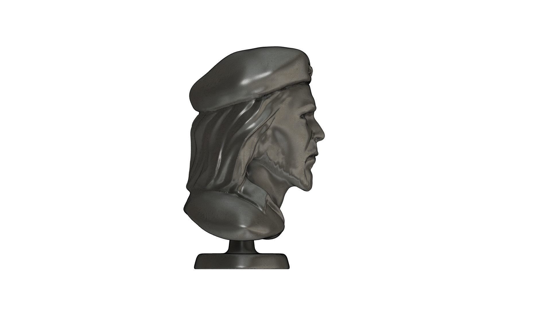 Sculpture Che Guevara  3D print model_6
