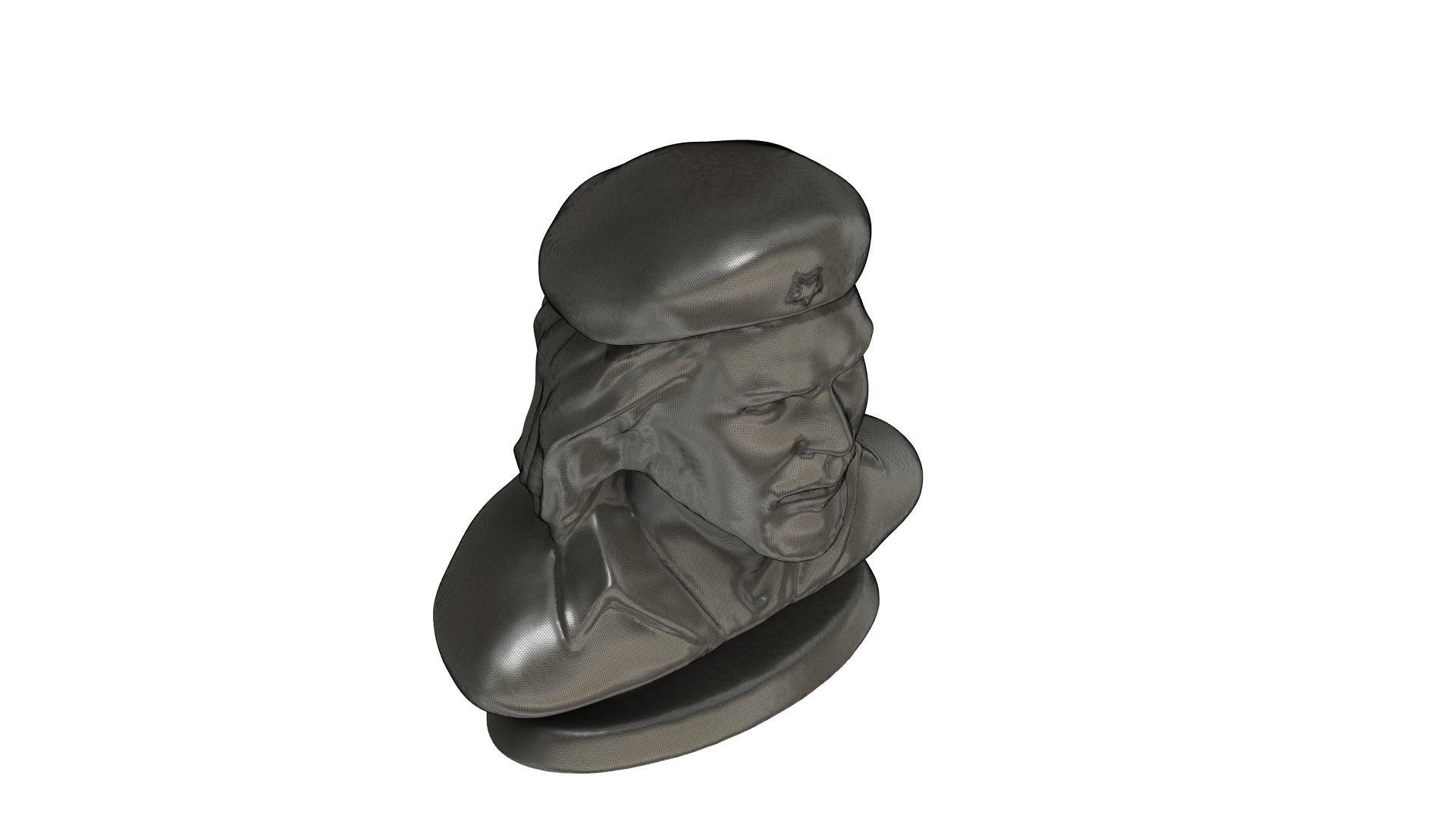 Sculpture Che Guevara  3D print model_3