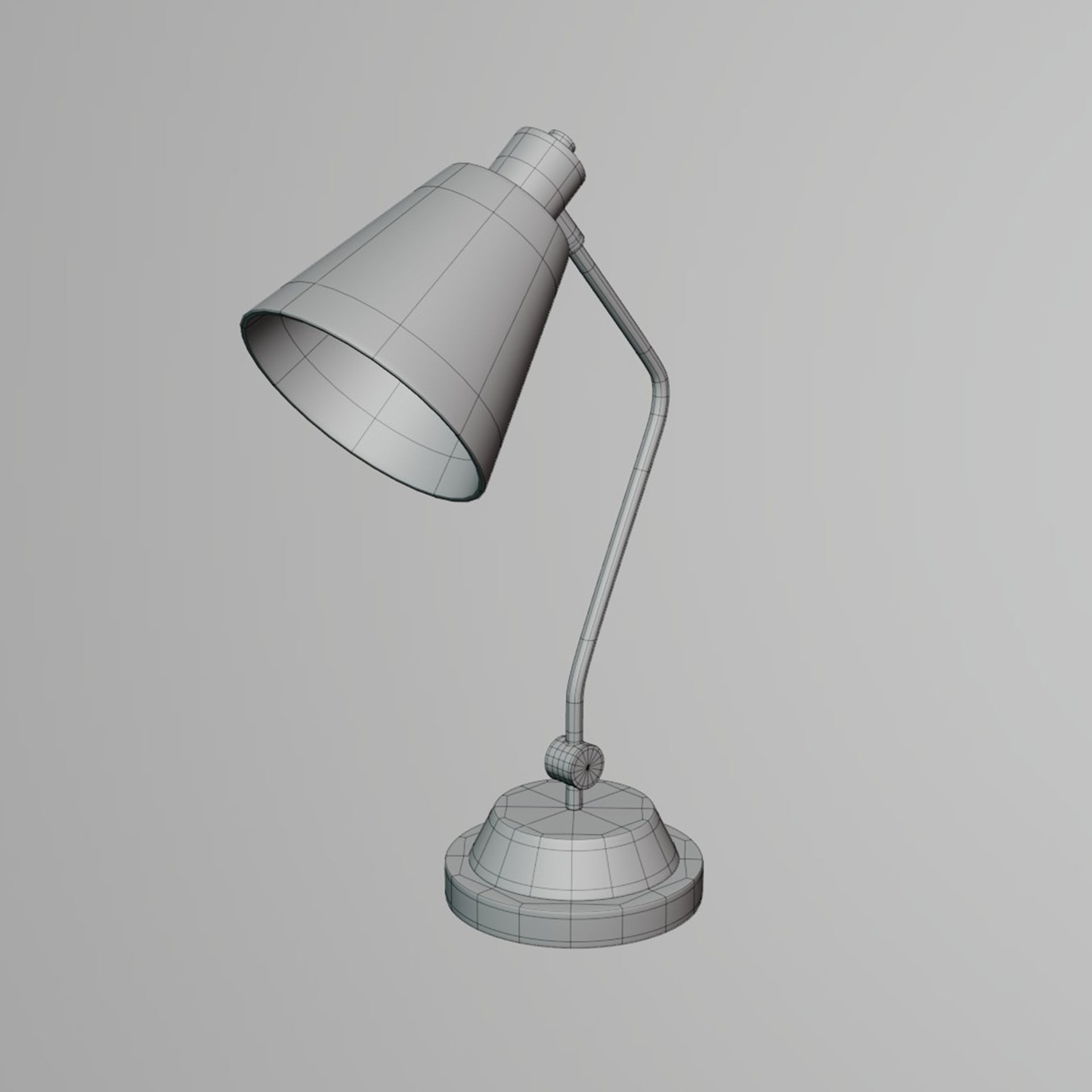 Curved Table Lamp 3D model_5