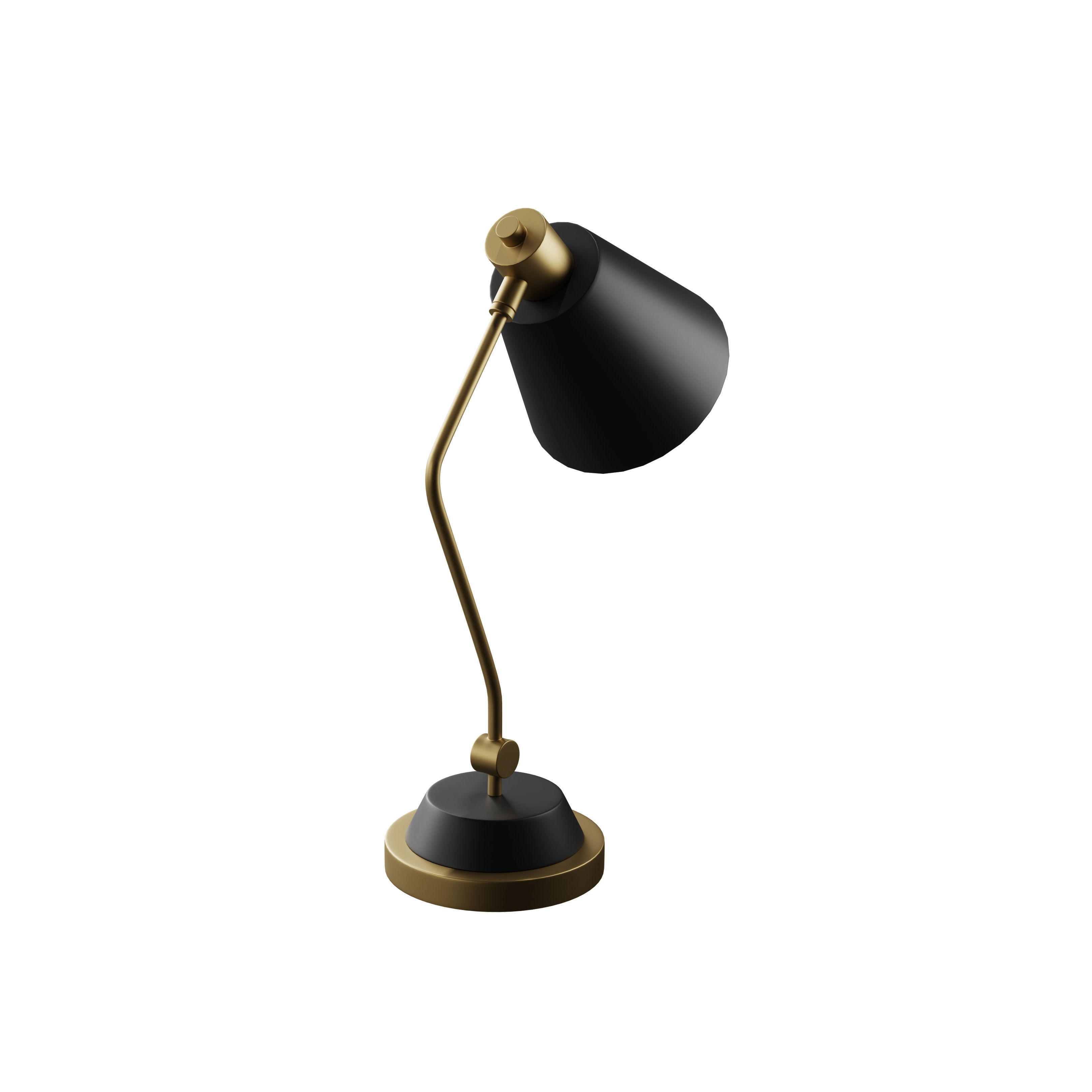 Curved Table Lamp 3D model_4