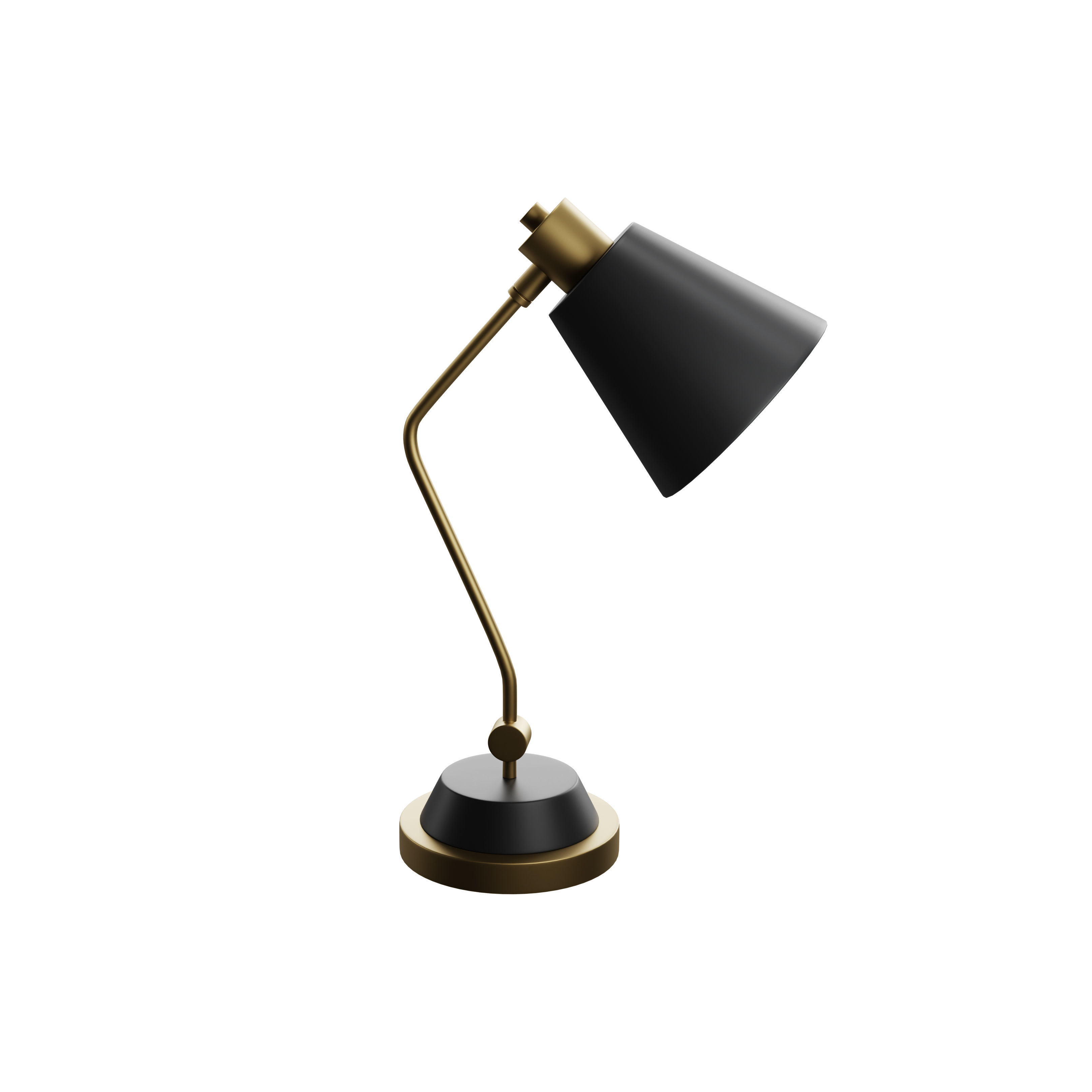 Curved Table Lamp 3D model_3