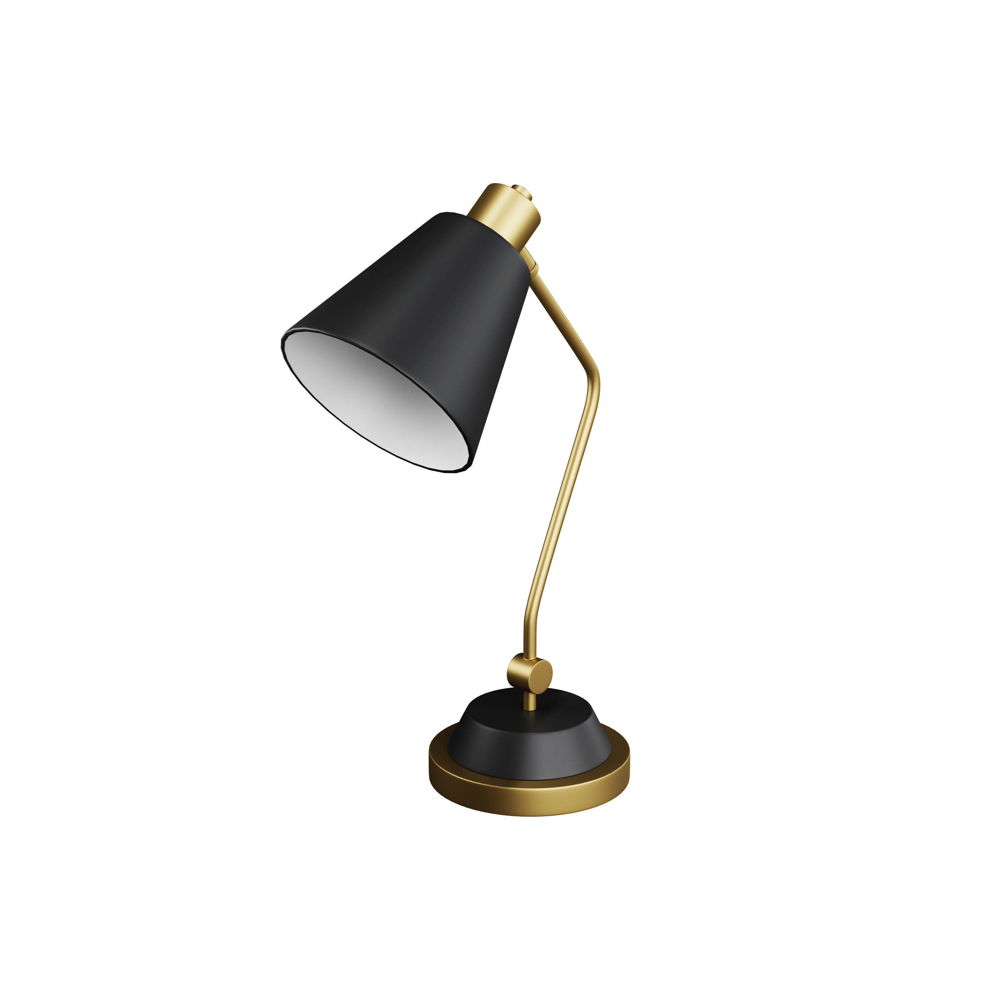 Curved Table Lamp 3D model_1