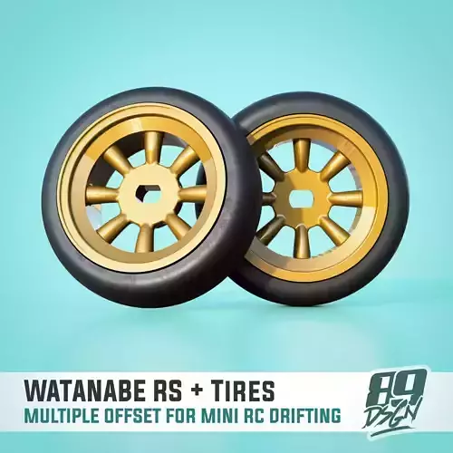 RS Watanabe wheels set for RC drifting wltoys - multi offset