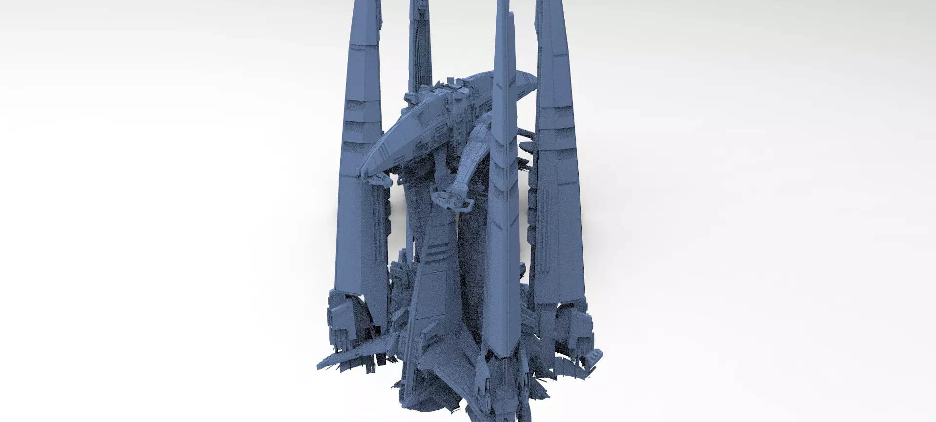 Dark Terra Former Tower 3D model_0