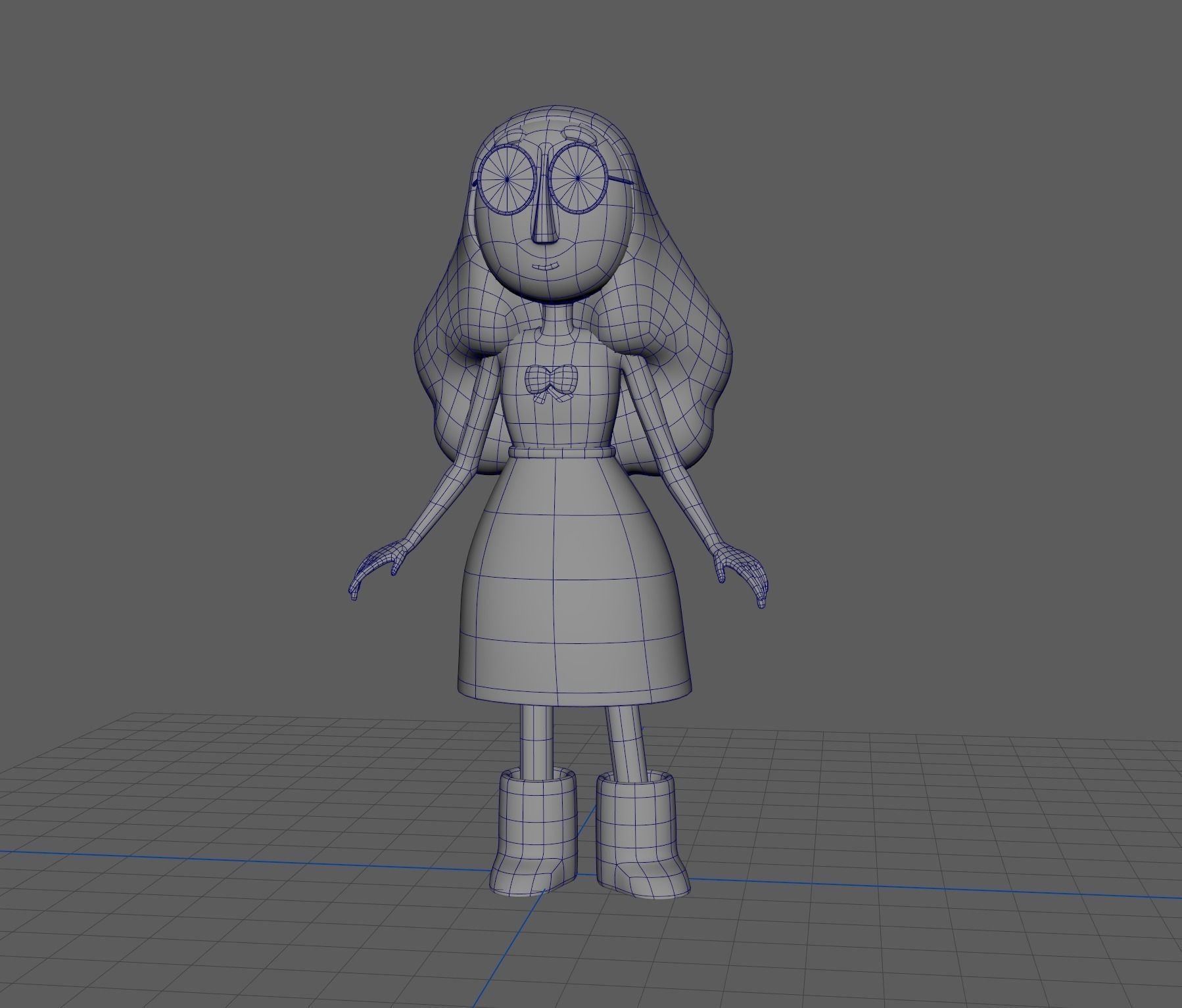 Steven Universe - Connie in 3D Low-poly 3D model_4