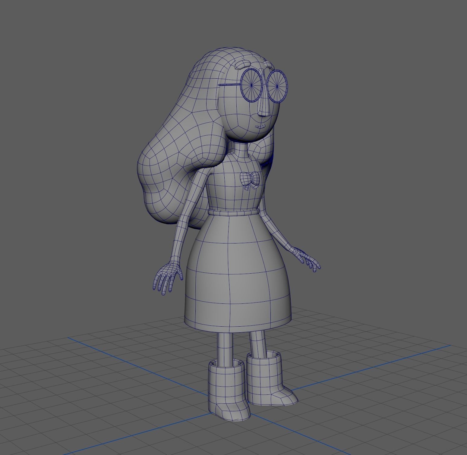 Steven Universe - Connie in 3D Low-poly 3D model_3