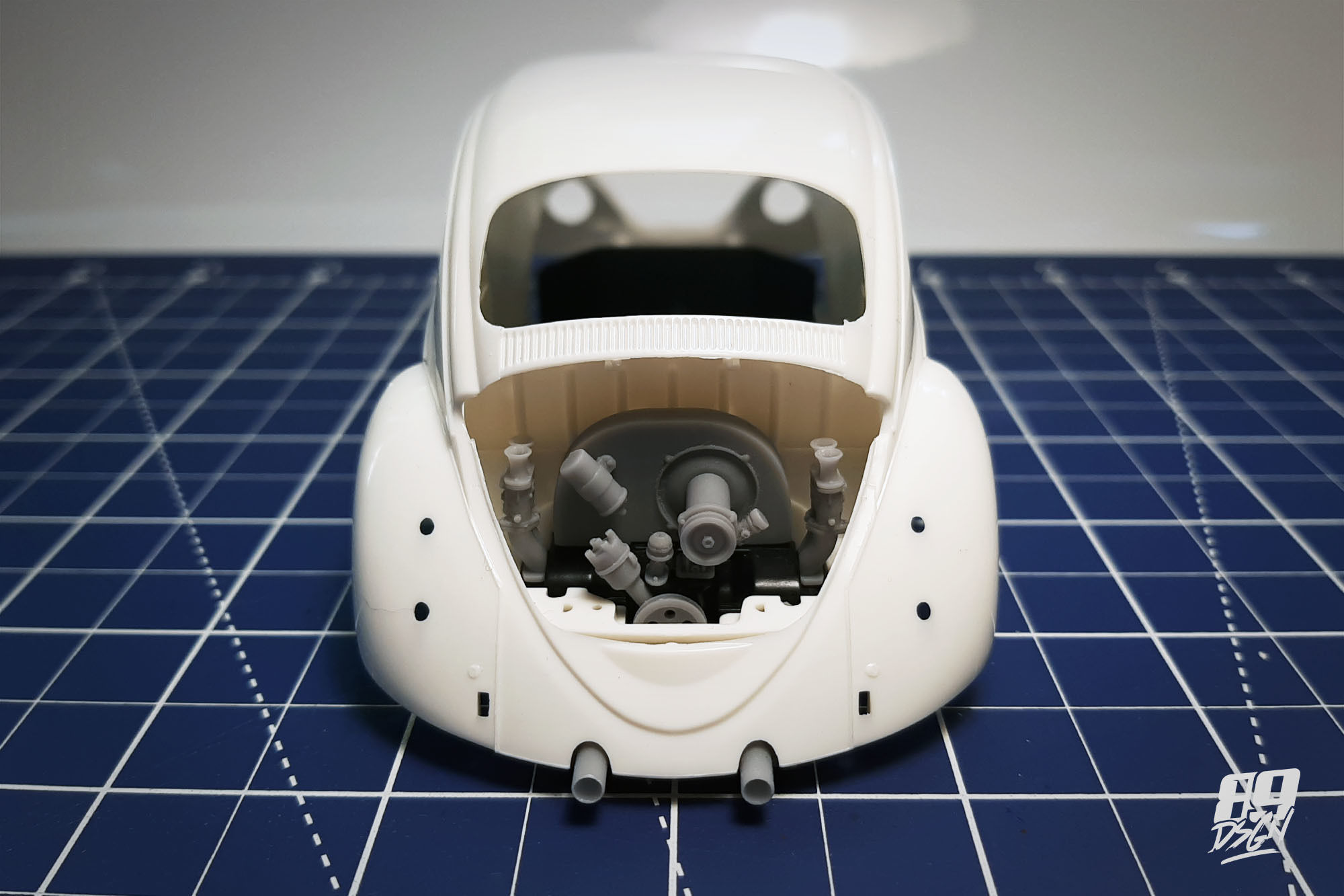 VW Tamiya 1300 Beetle - Engine upgrade parts kit 3D print model_4