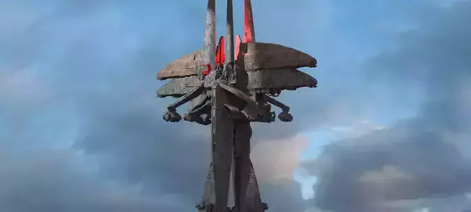 Dark Terra Former Tower Ship 