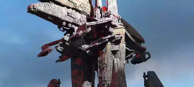 Dark Terra Former Mining Ships Kit bash