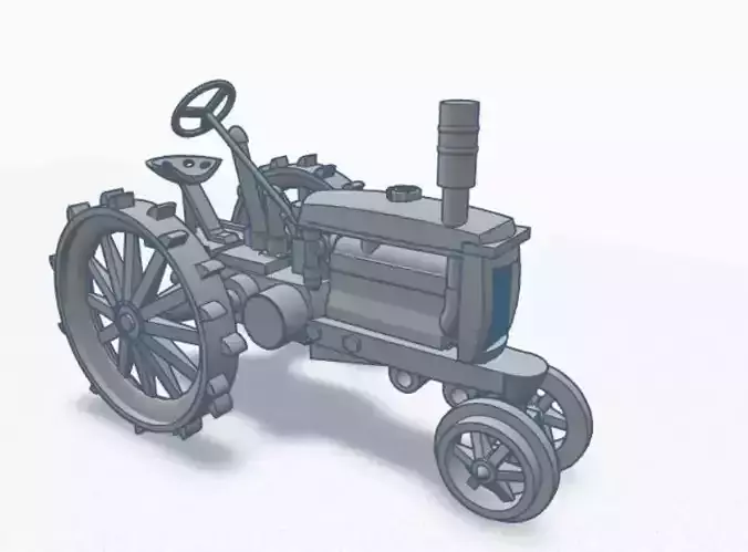 HO Scale 1930s Tractor