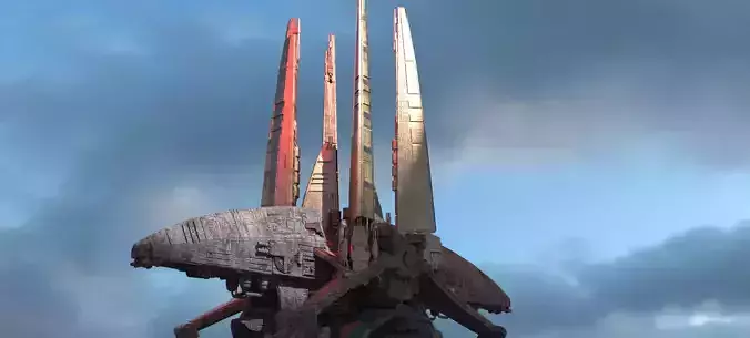 Mining colony Tera Ship 3D model