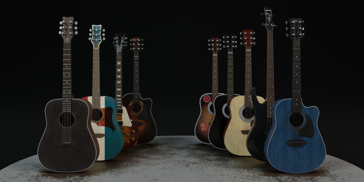 Musical Instruments 3D model_4